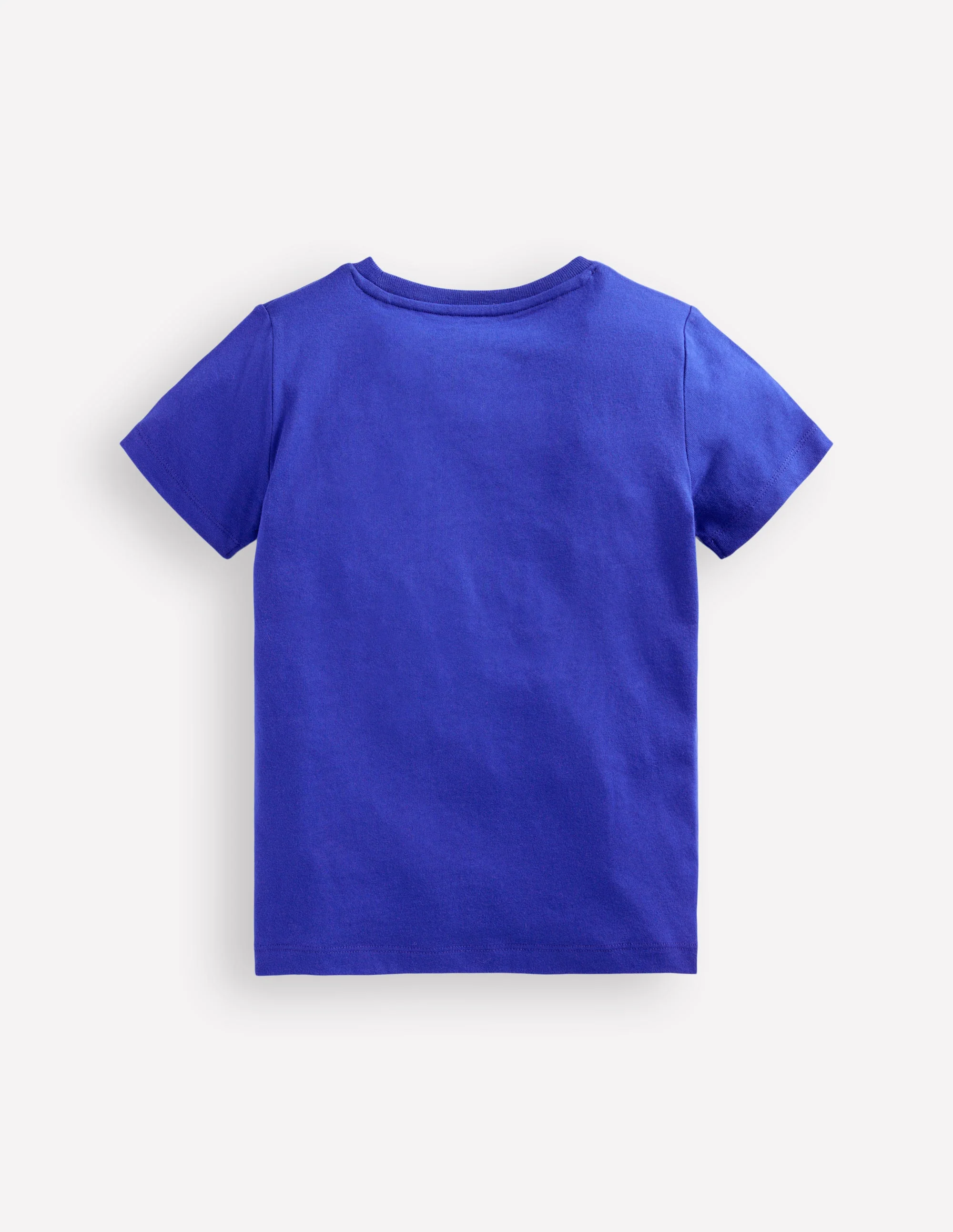 Short Sleeve Appliqué T-shirt-Bright Blue BBQ - Image 2