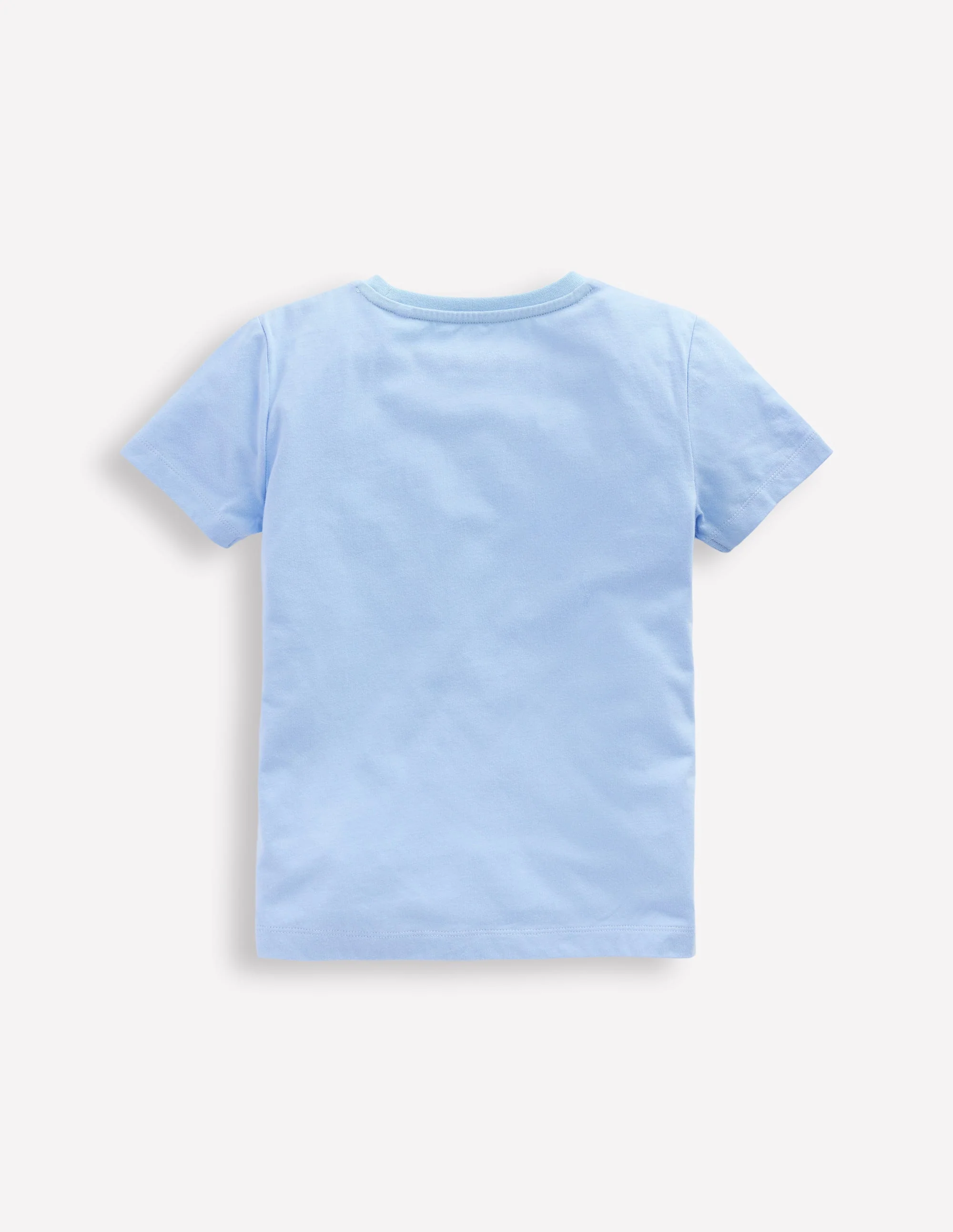 Short Sleeve Appliqué T-shirt-Glacier Blue Birthday Bunnies - Image 2