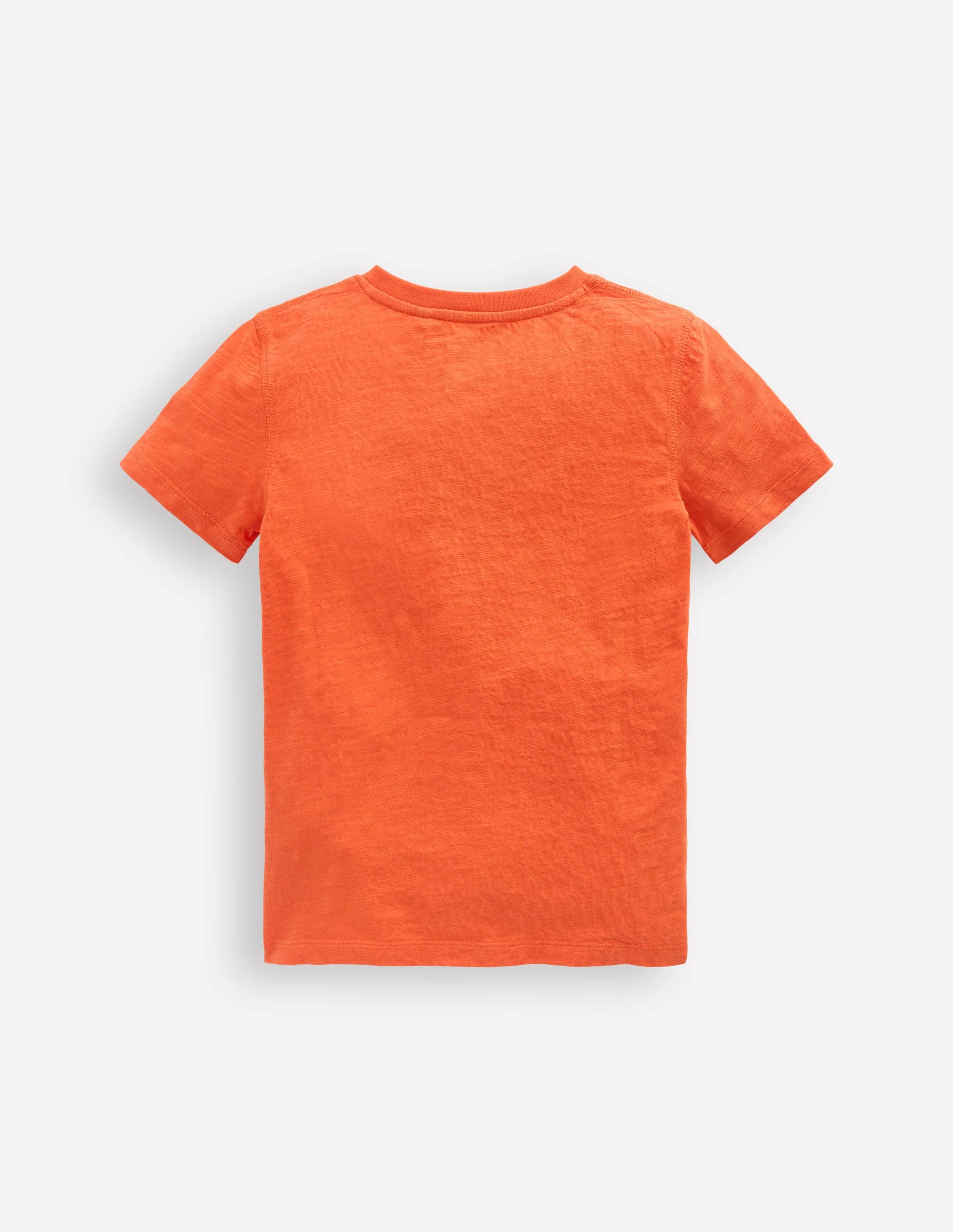 Short Sleeve Henley T-Shirt-Orange - Image 2