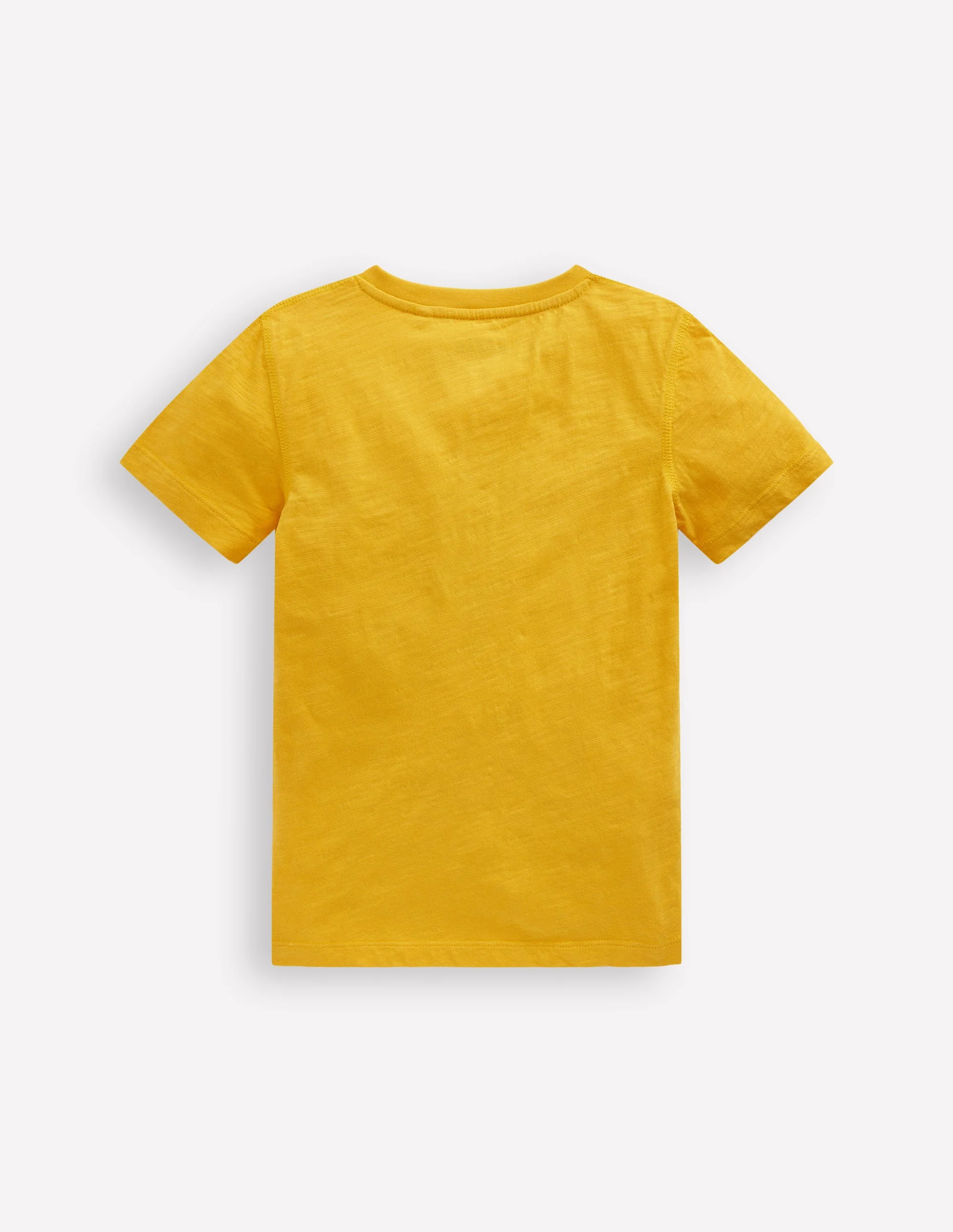 Short Sleeve Henley T-Shirt-Yellow - Image 2