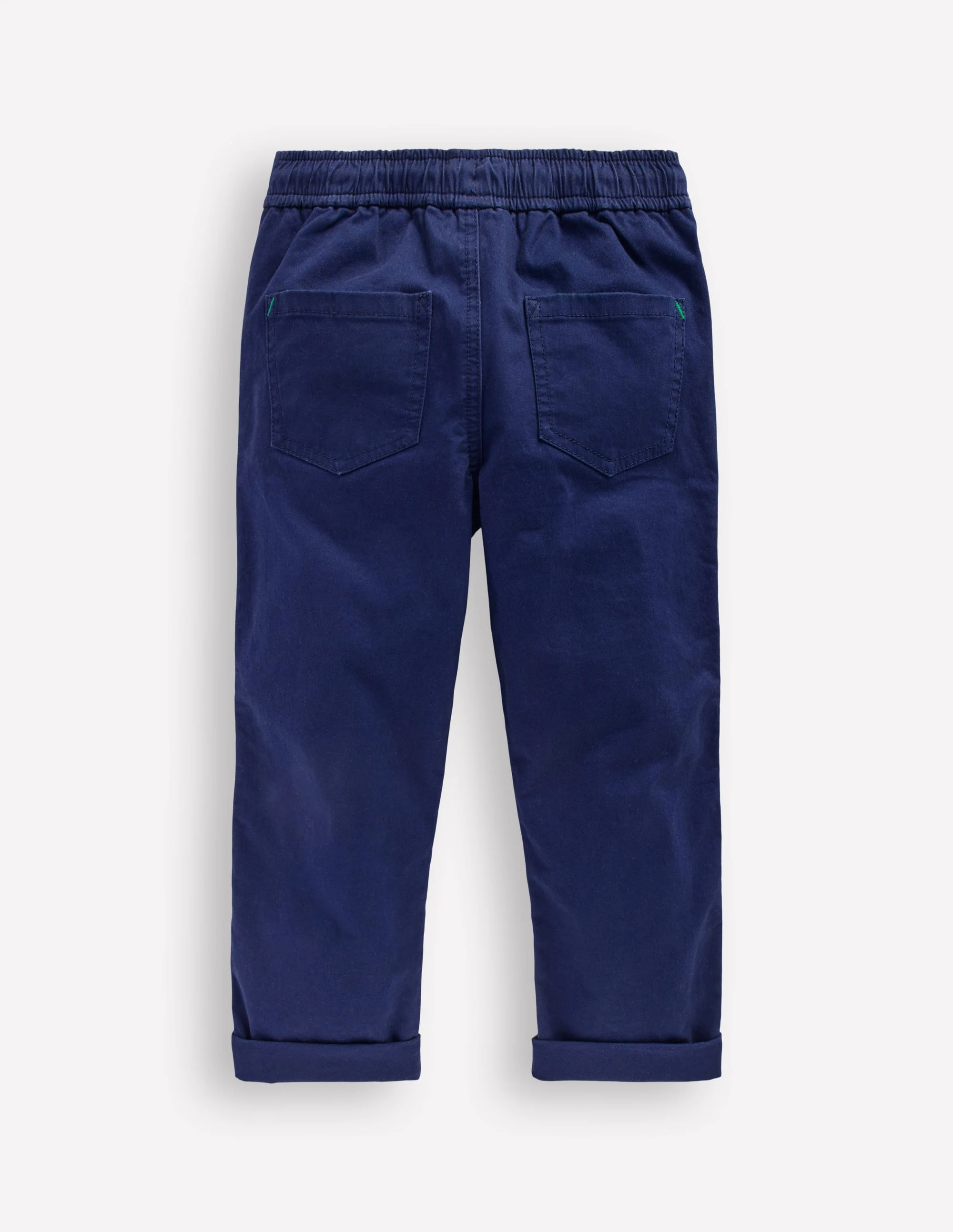 Slim Pull-on Pants-College Navy - Image 4