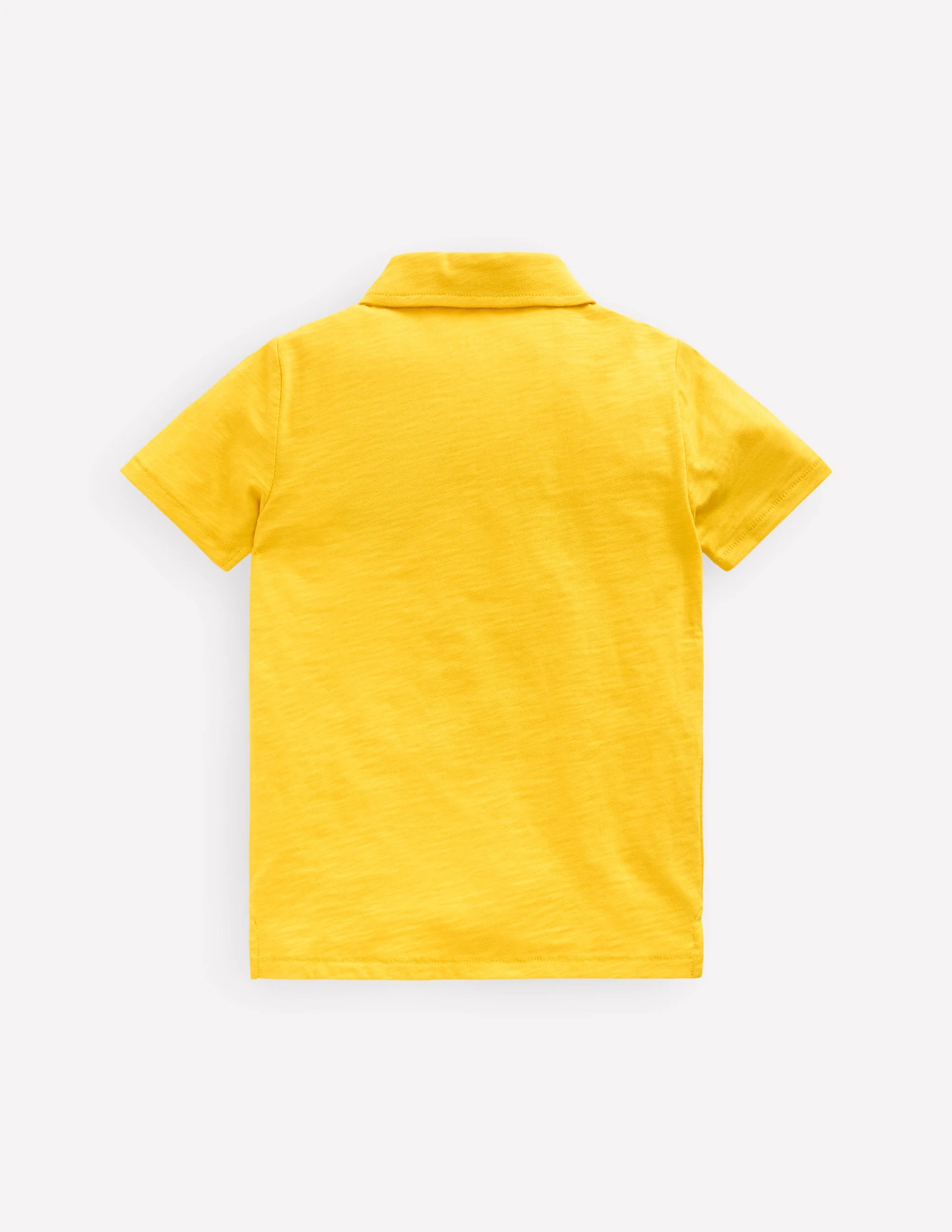Slub Polo Shirt-Pineapple Yellow - Image 2