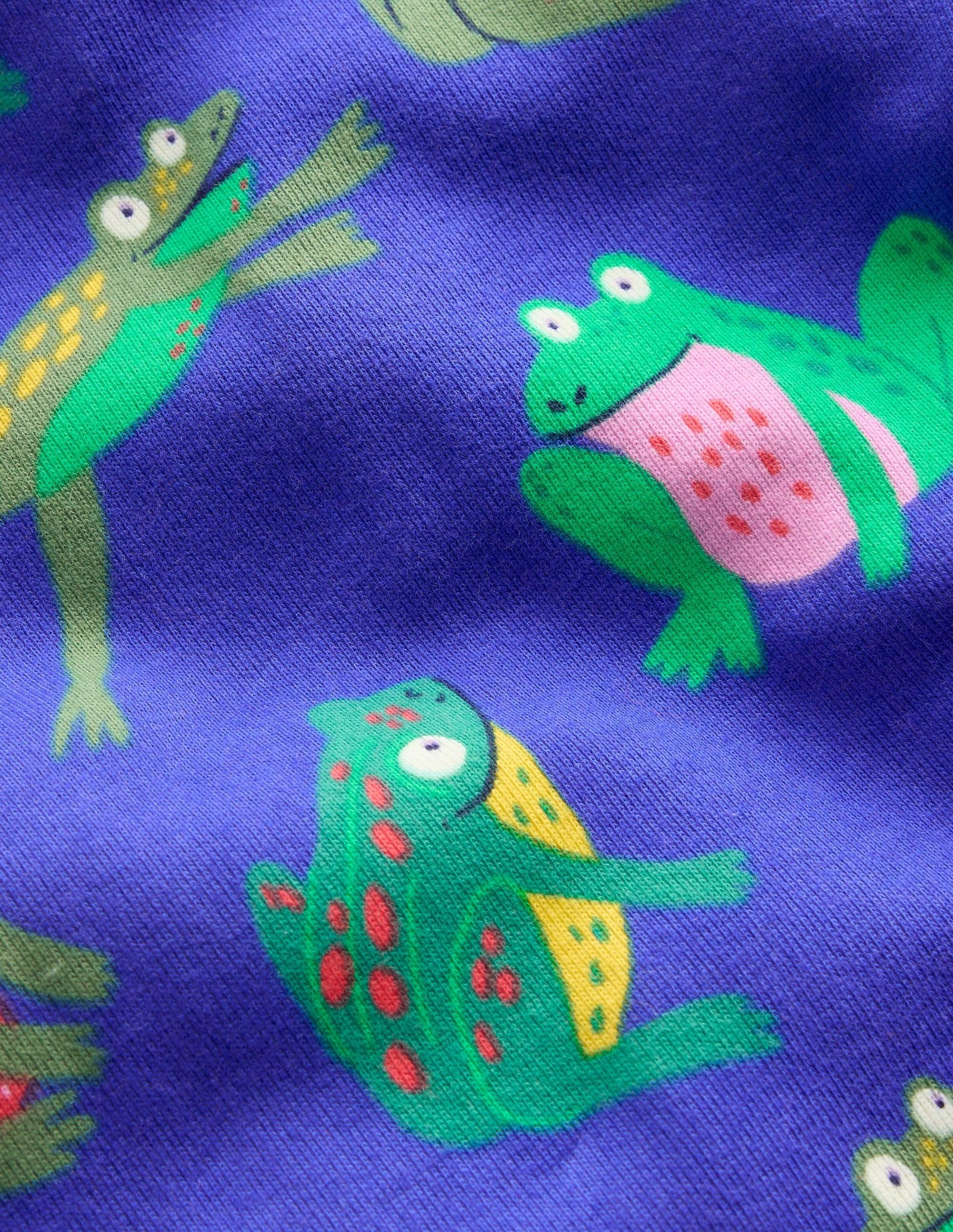 Snug Glow-in-the-dark Pajamas-Surf The Web Frogs - Image 3