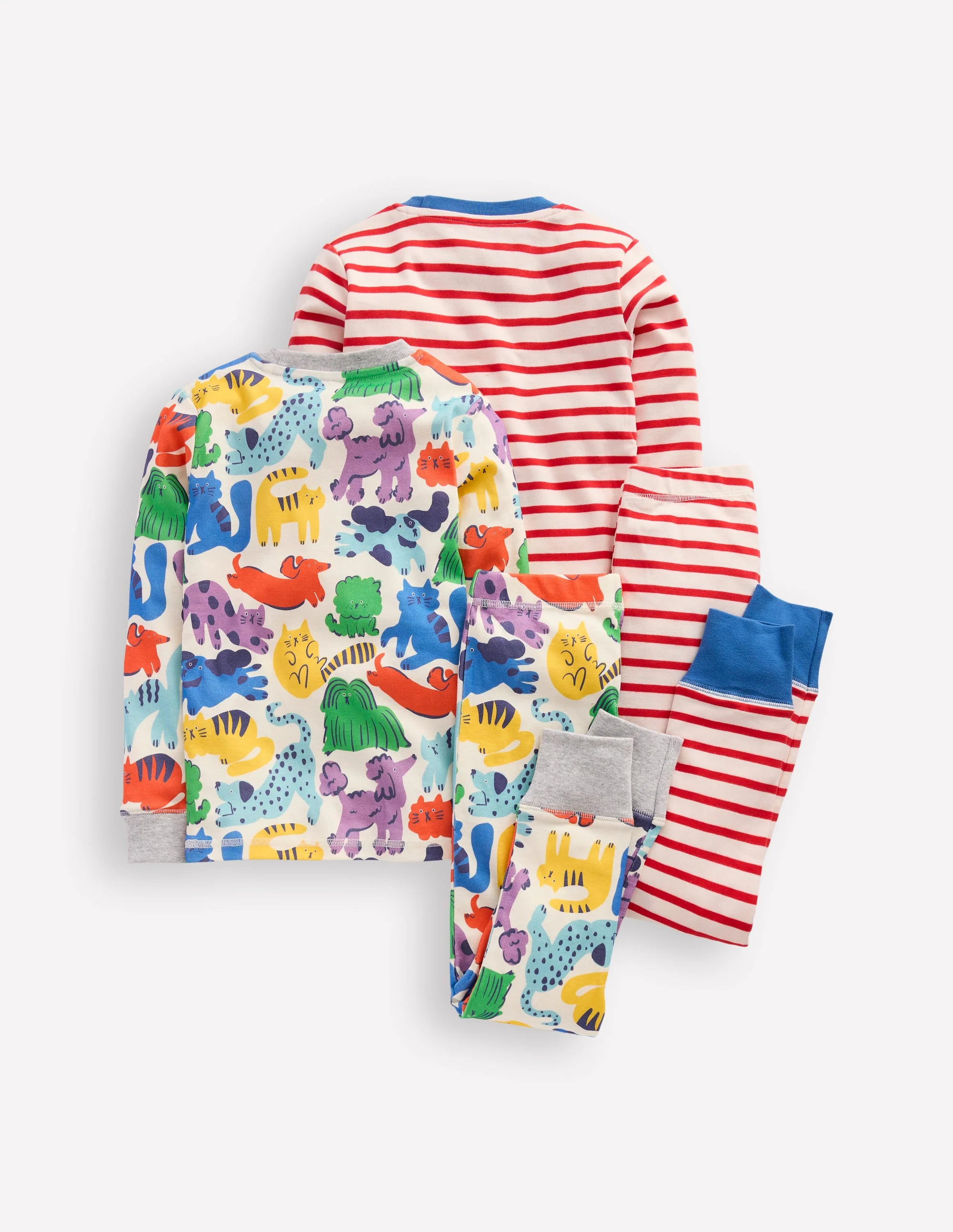Snug Twin Pack Pajamas-Rainbow Pets - Image 2