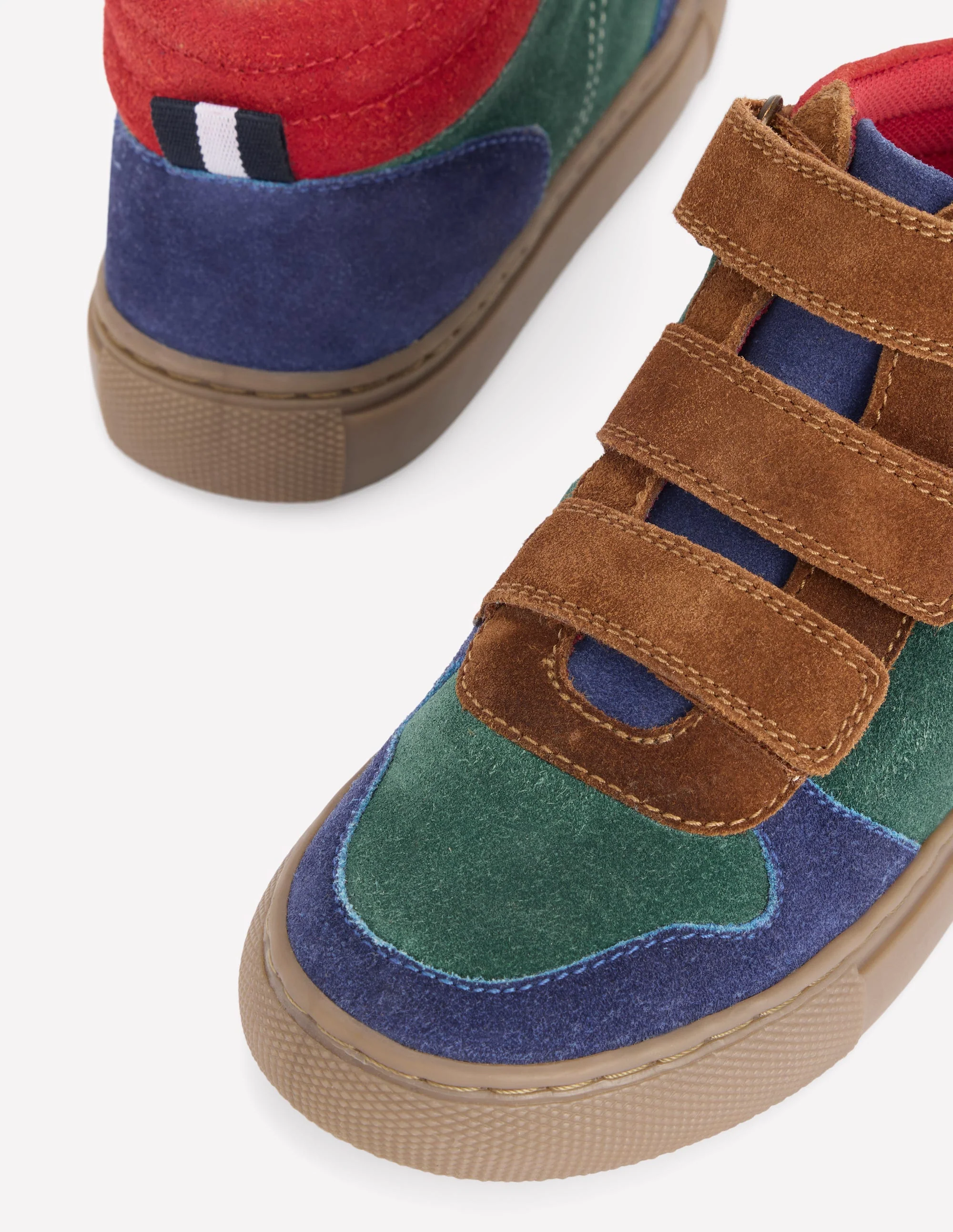 Suede High Tops-Pine Green Colour Block - Image 4