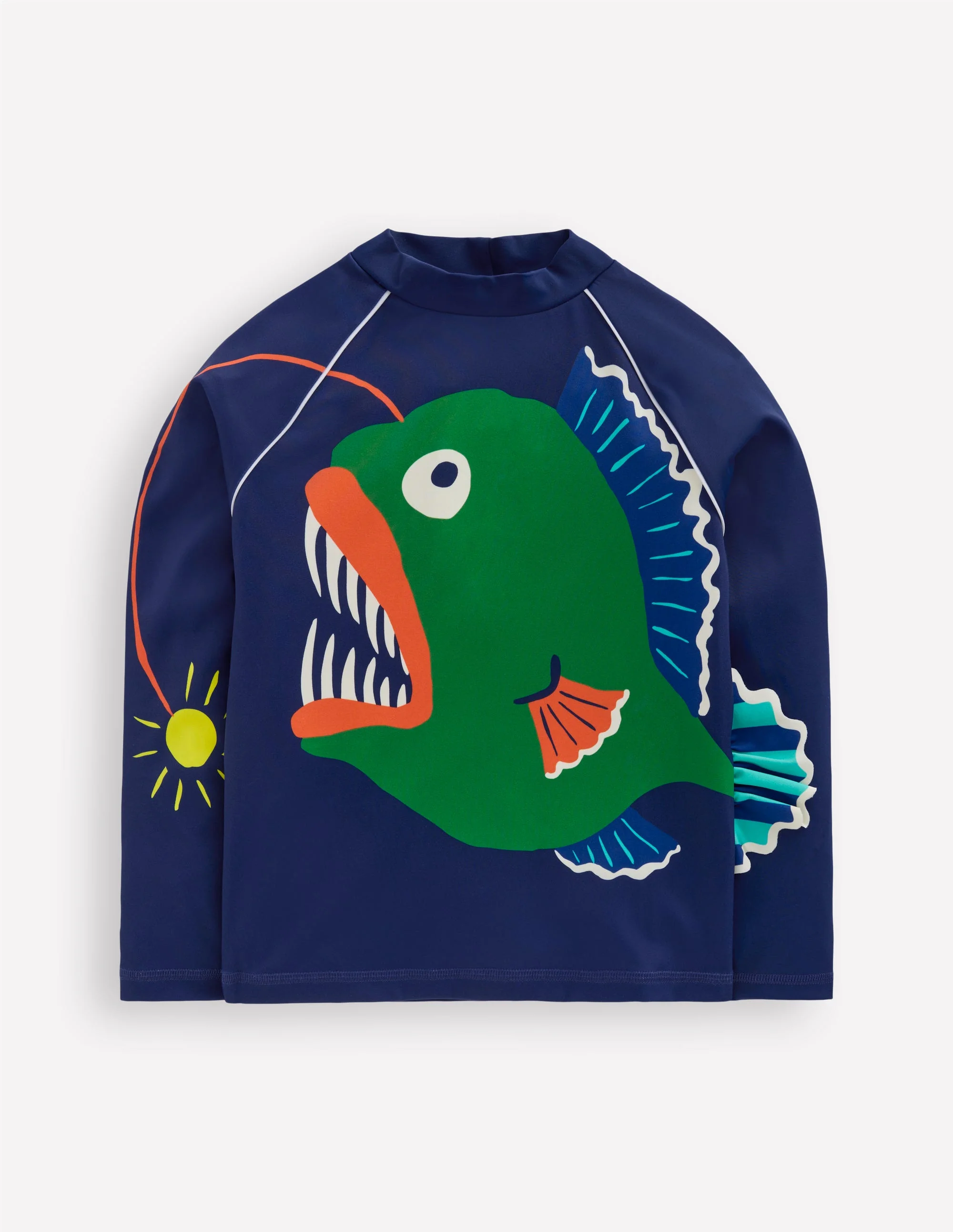 Sun Safe Fun Rash Vest-College Navy Fish