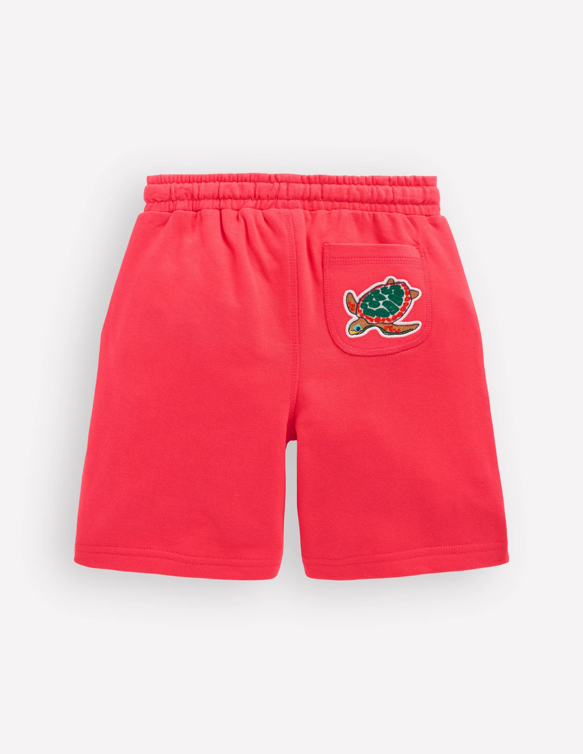 Superstitch Badge Shorts-Jam Red Holiday - Image 2