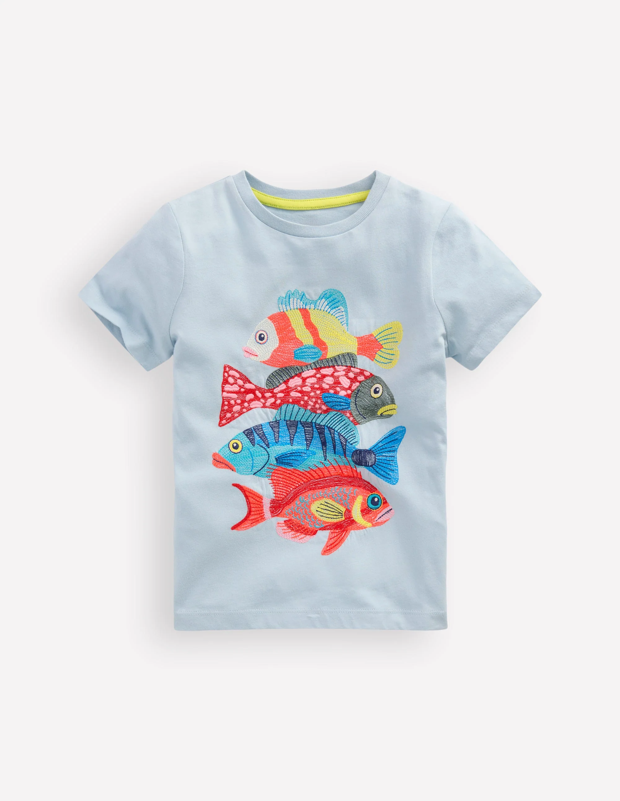 Superstitch T-Shirt-Misty Blue Fish