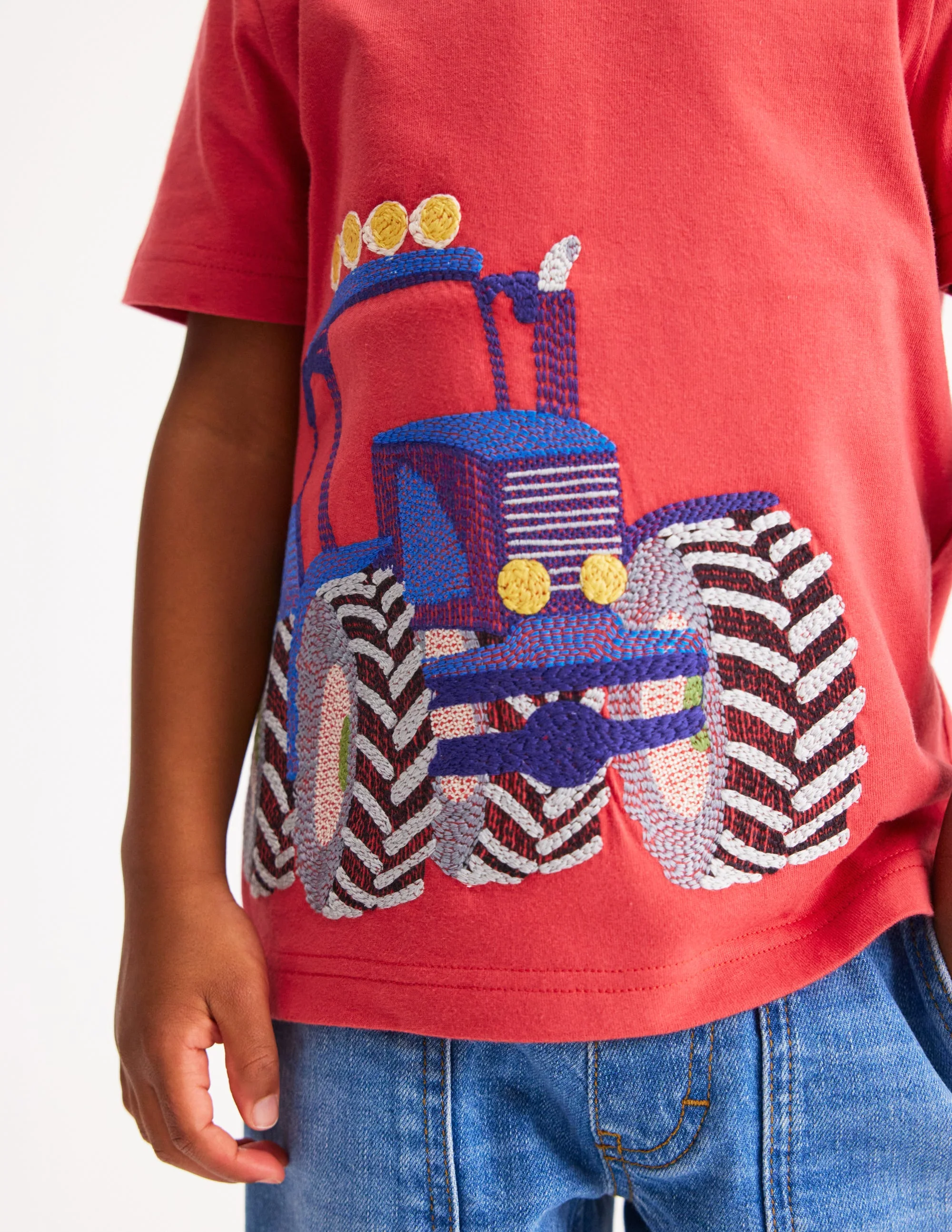 Superstitch T-Shirt-Strawberry Tart Red Tractor - Image 5