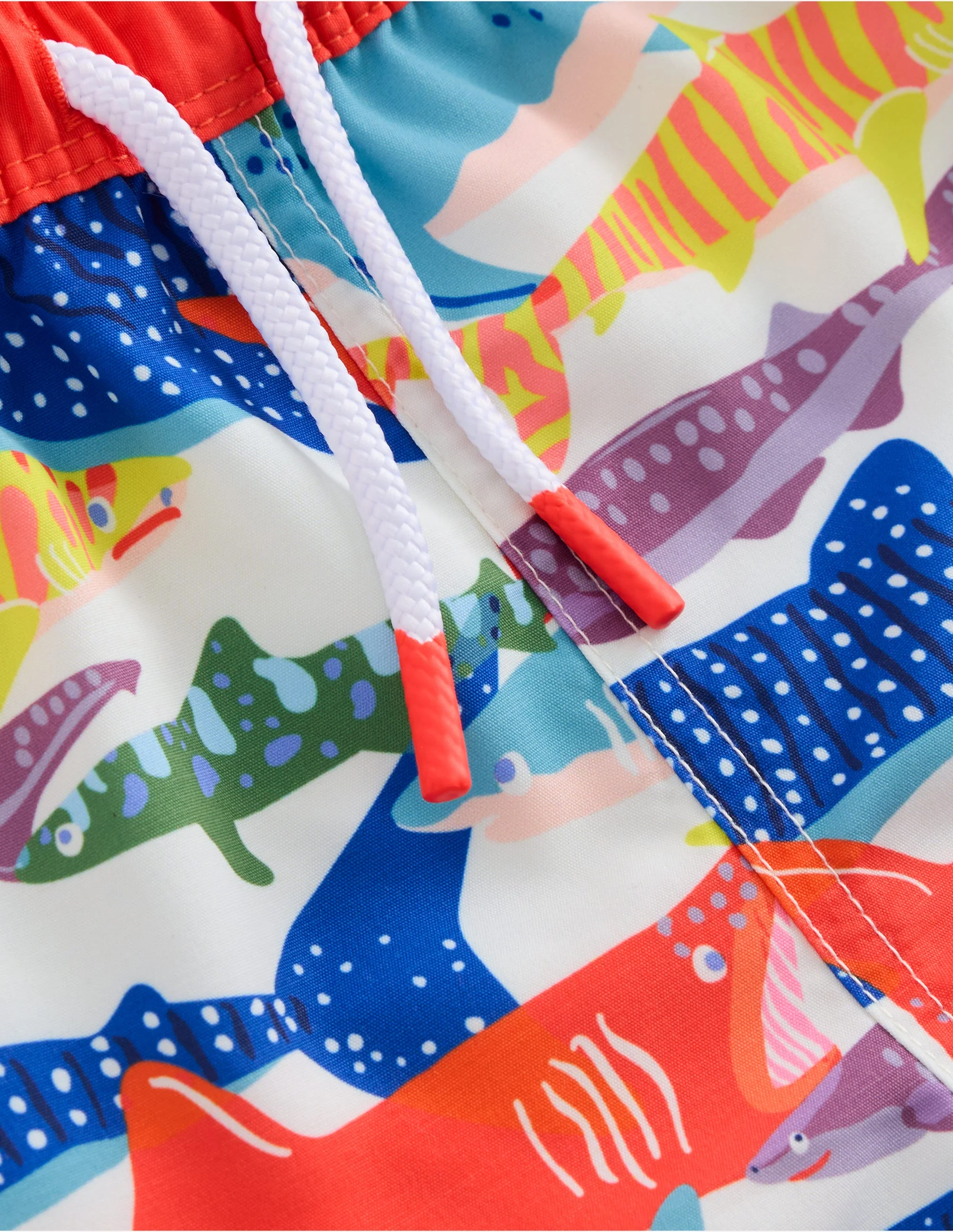 Swim Shorts-Ivory Riso Shark - Image 3