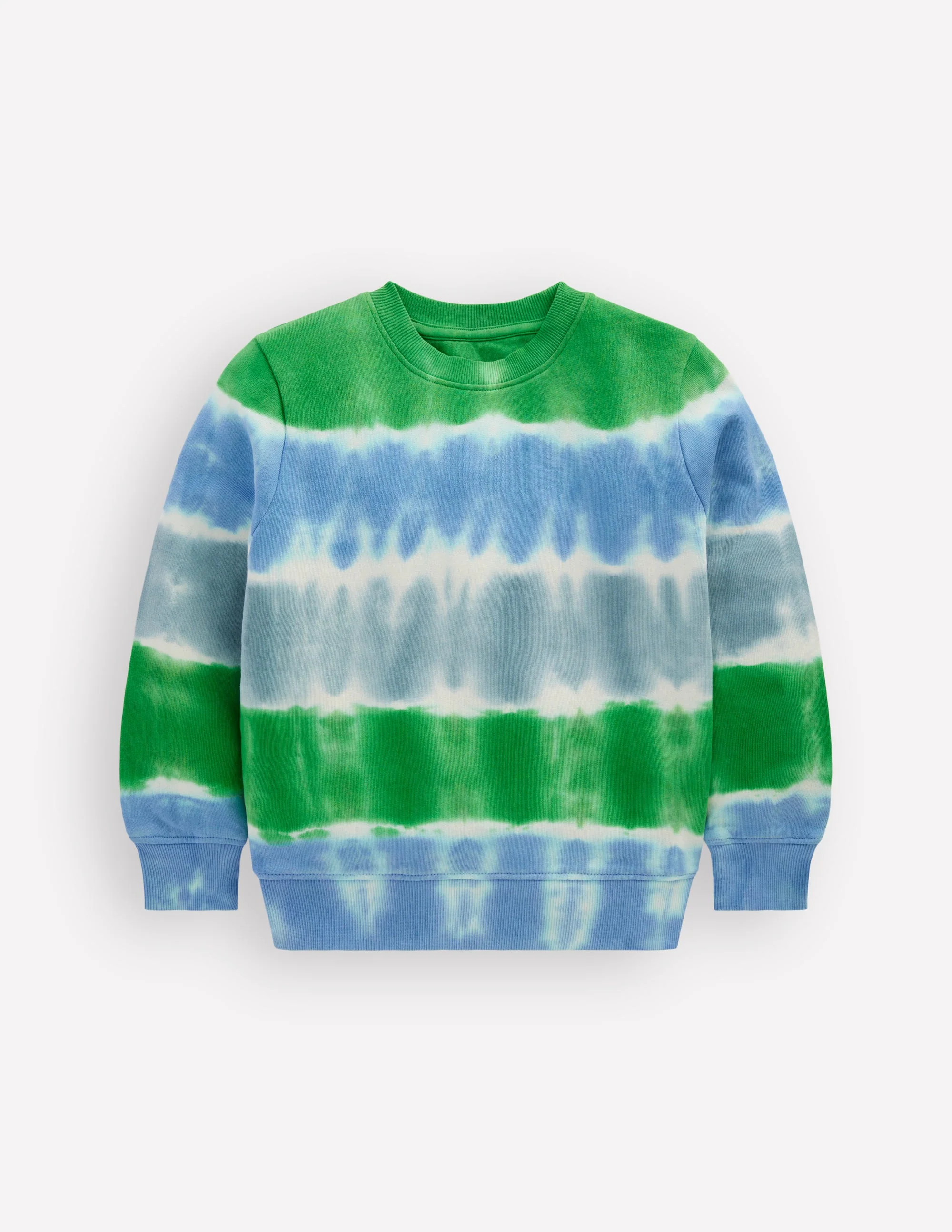 Tie Dye Sweatshirt-Green / Blue - Image 2