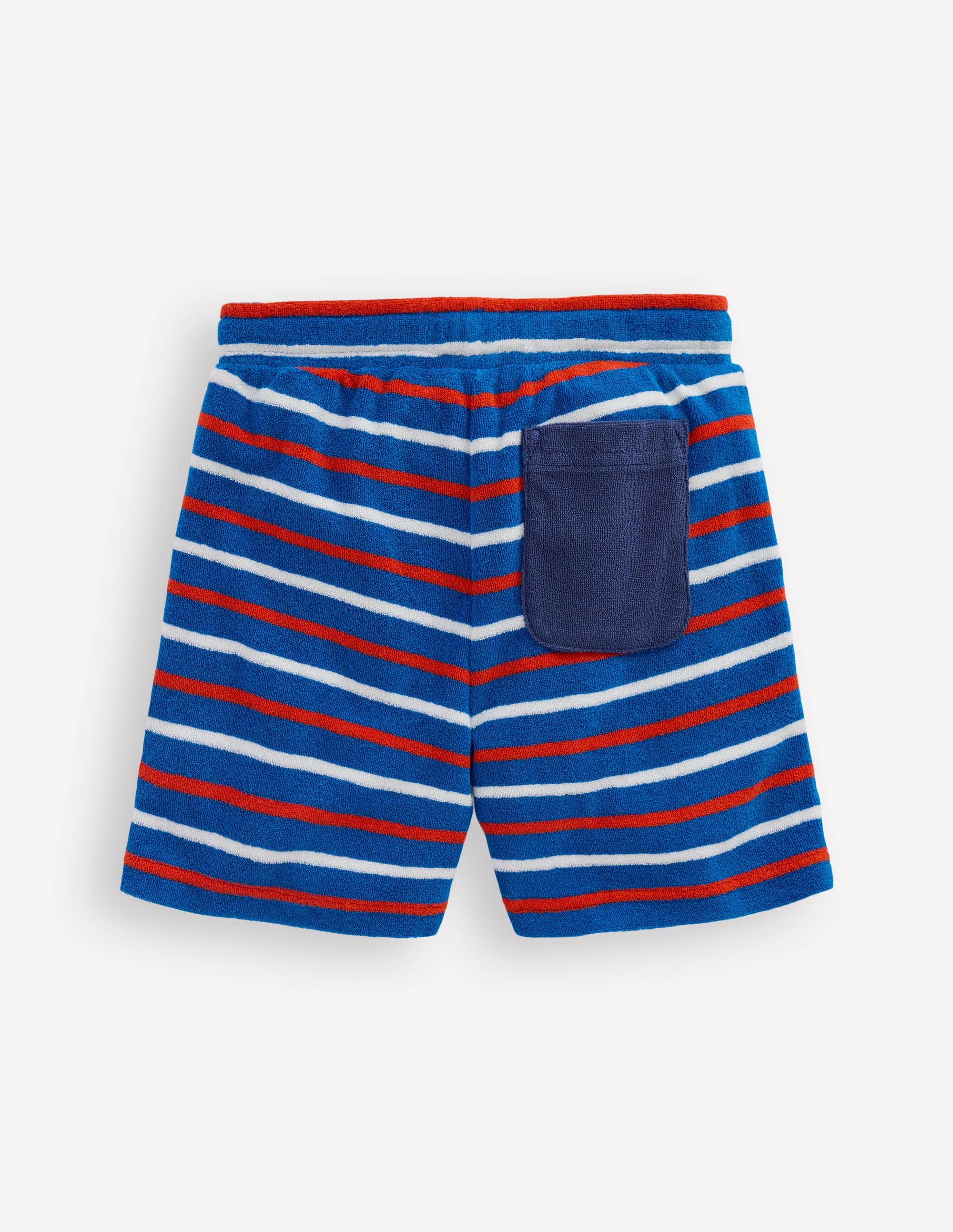 Towelling Shorts-Blue Stripe - Image 2