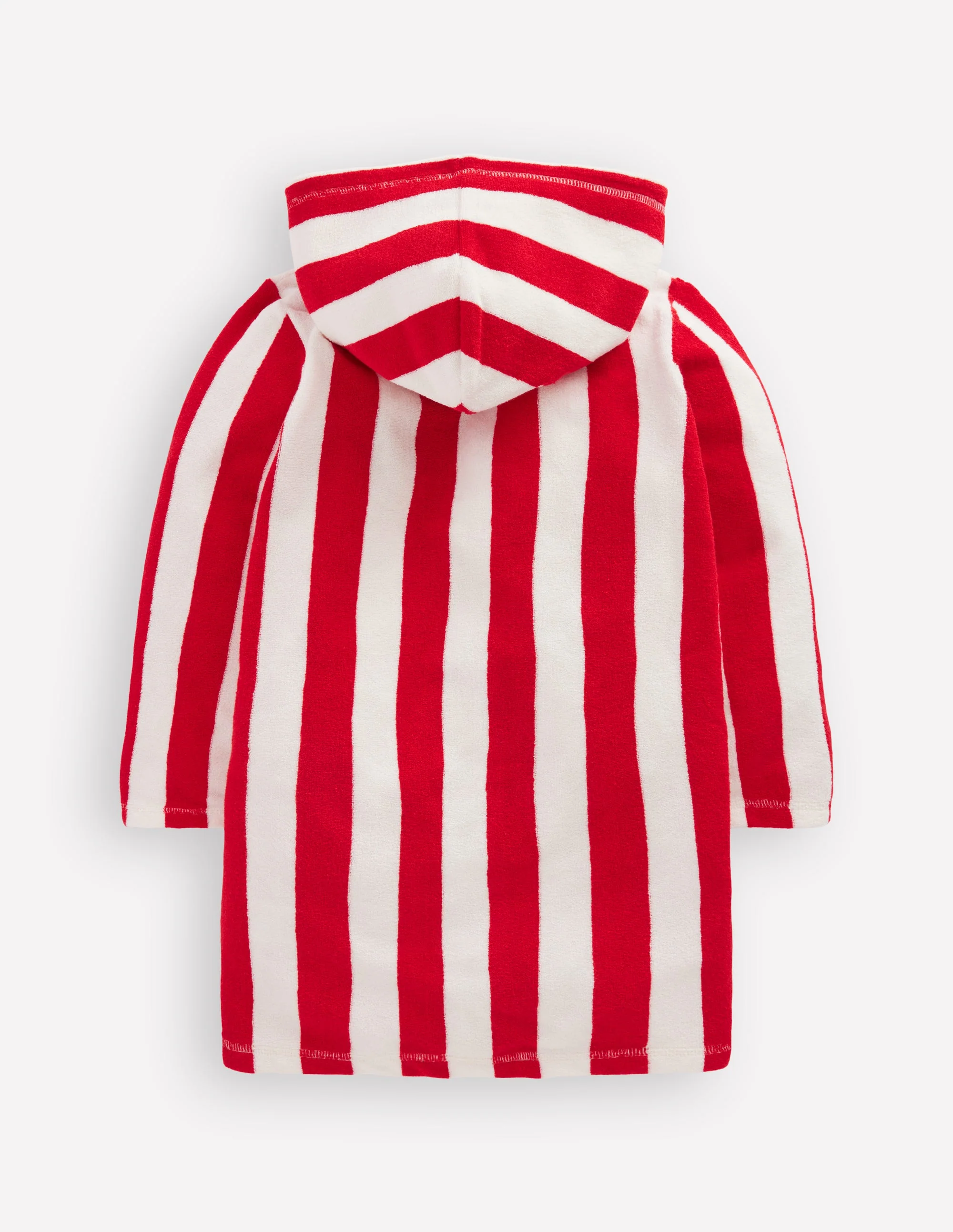 Towelling Zip-Up Throw-On-Red Stripe - Image 2