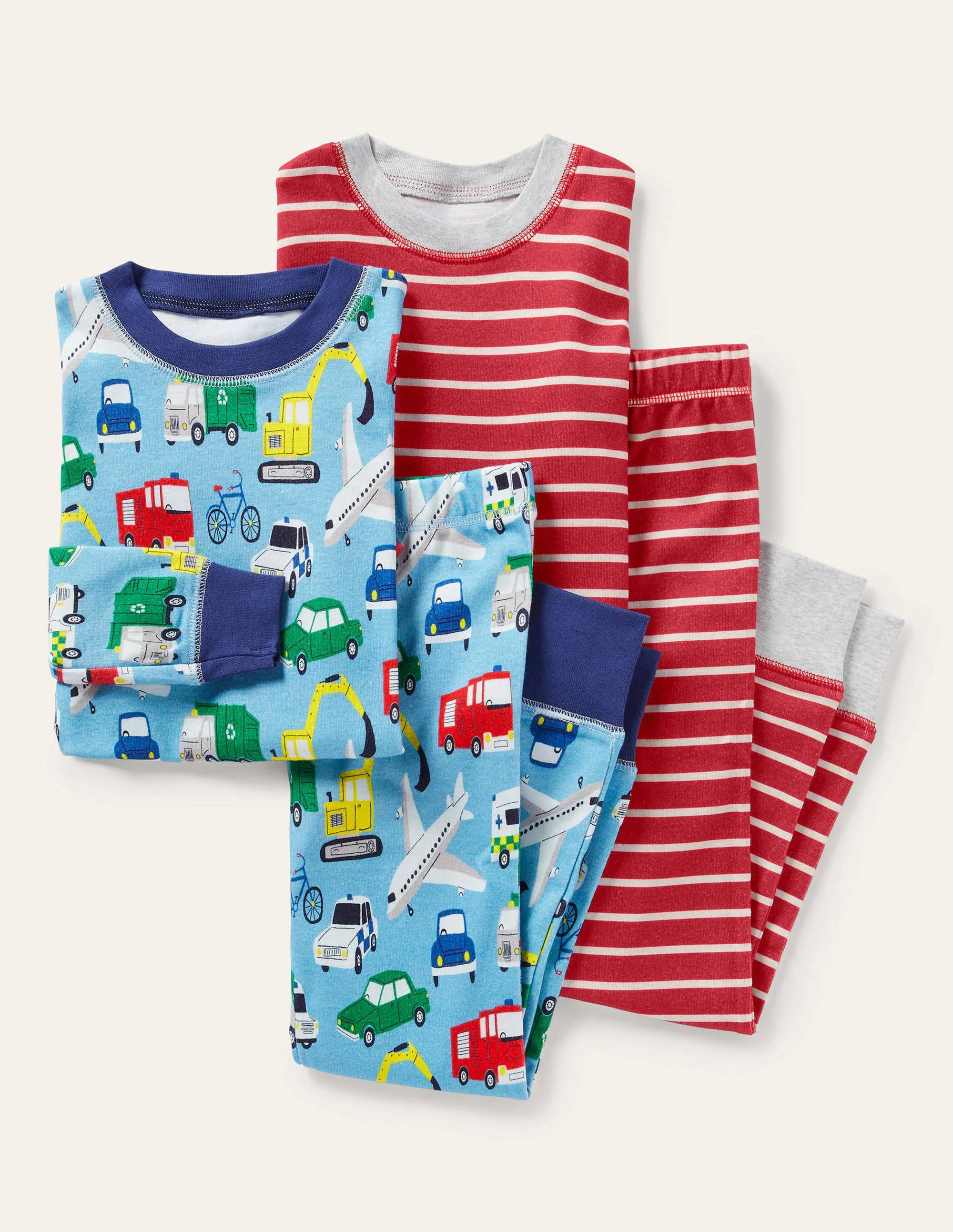 Twin Pack Snug Pajamas-Surfboard Blue Vehicles