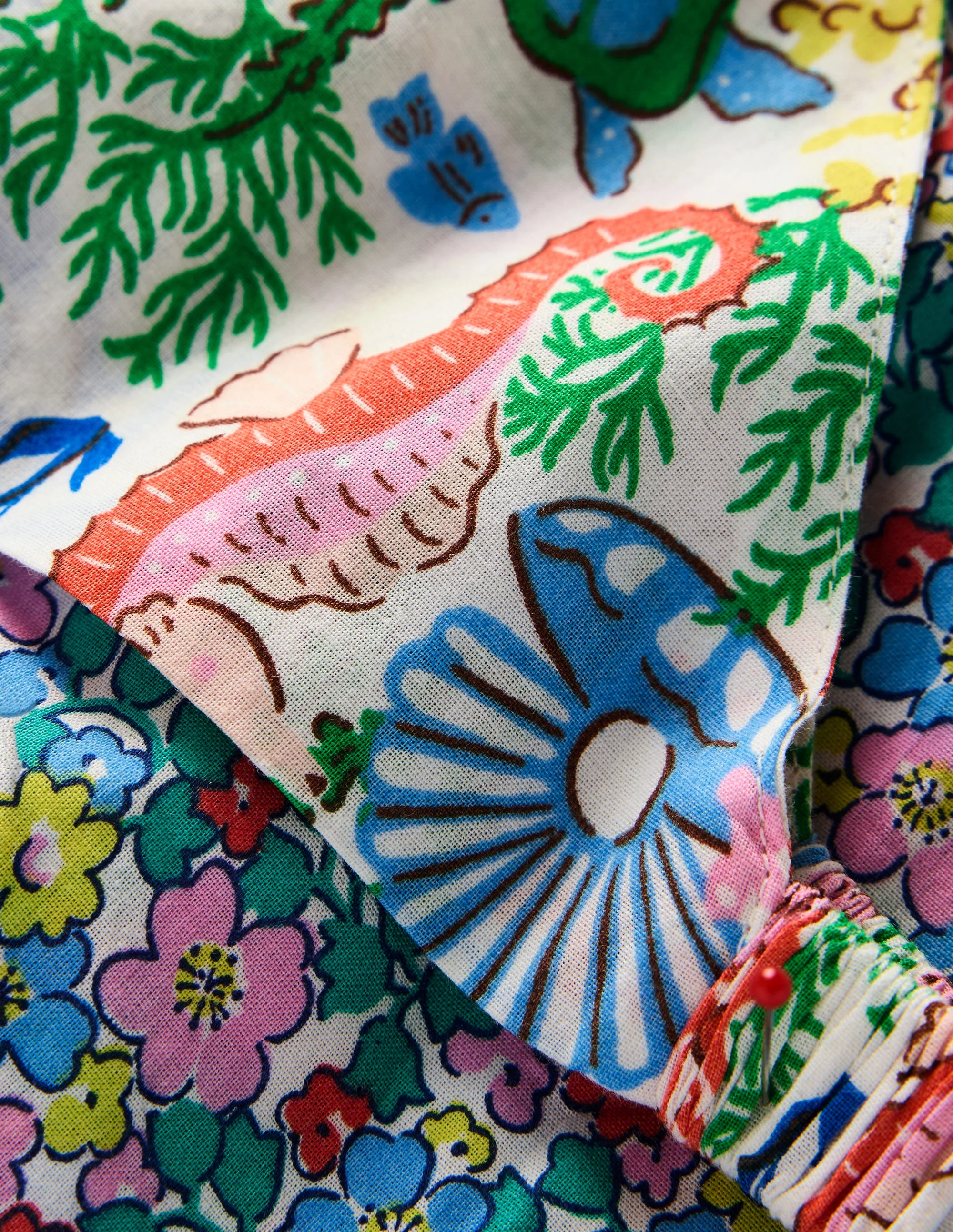 2 Pack Headscarves-Multi Flowerbed/Coral Cove - Image 2
