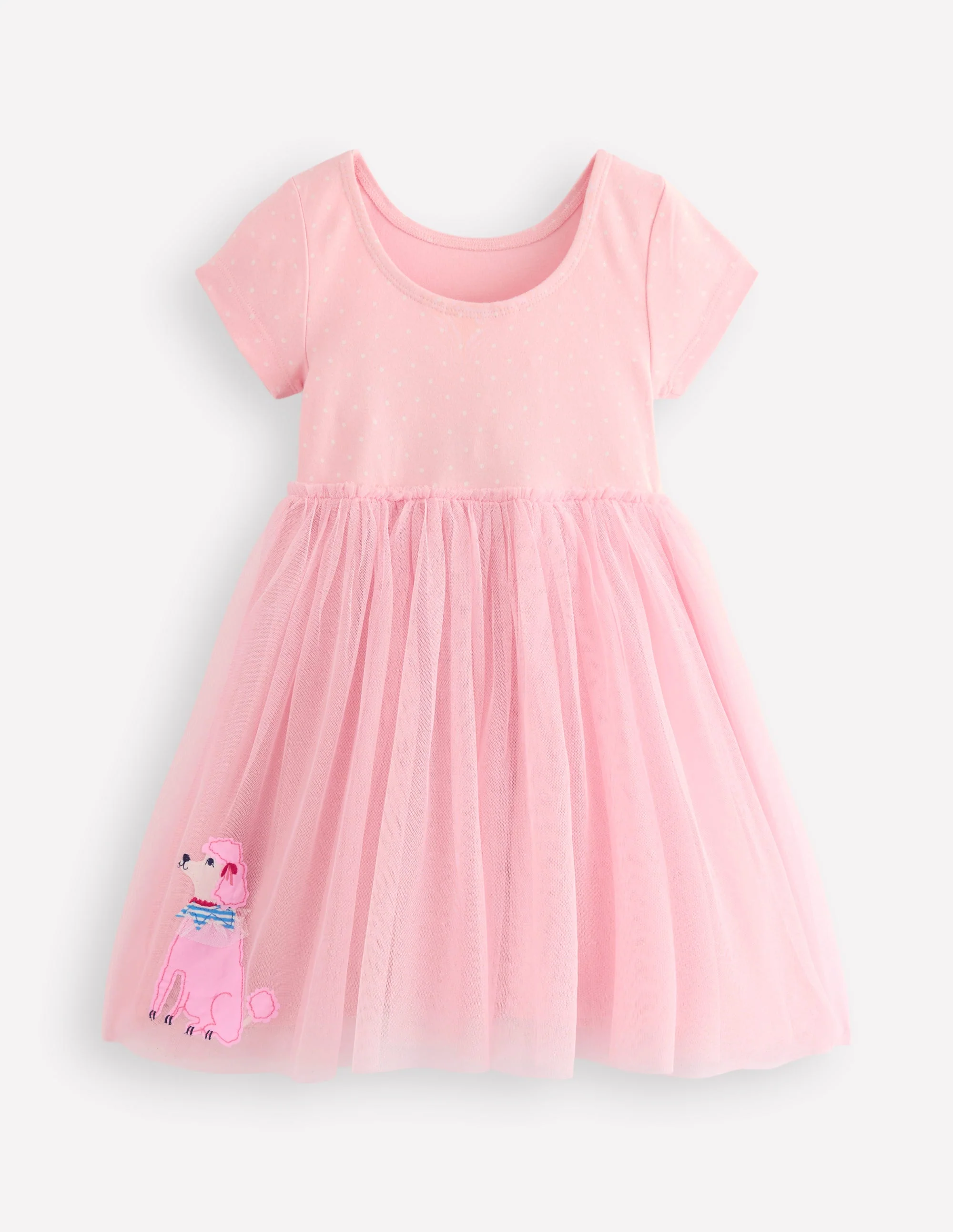Ami Applique Tulle Dress-Chalk Pink Circus Pets - Image 2
