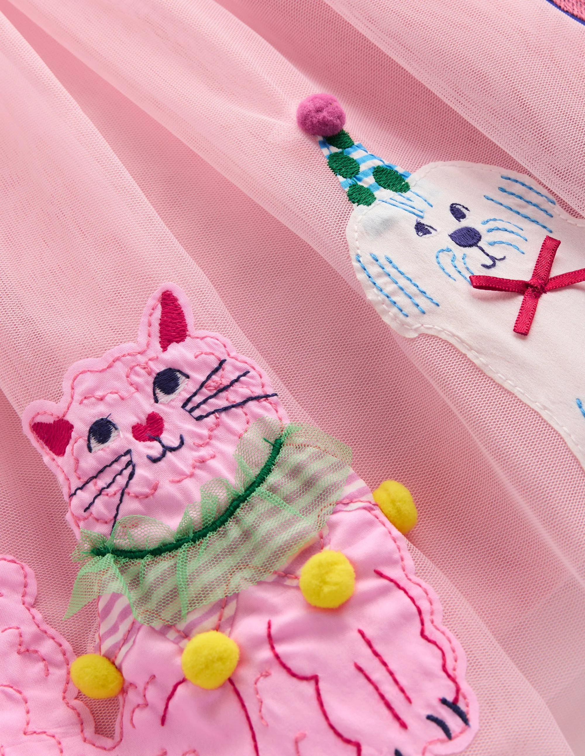 Ami Applique Tulle Dress-Chalk Pink Circus Pets - Image 3