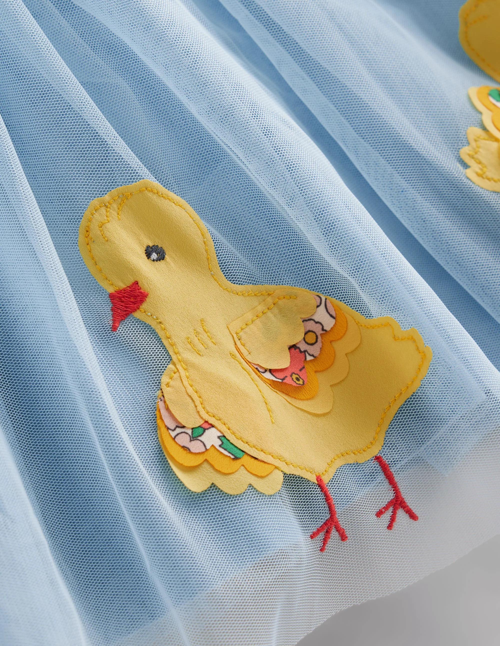 Ami Applique Tulle Dress-Pale Blue Chicks - Image 3