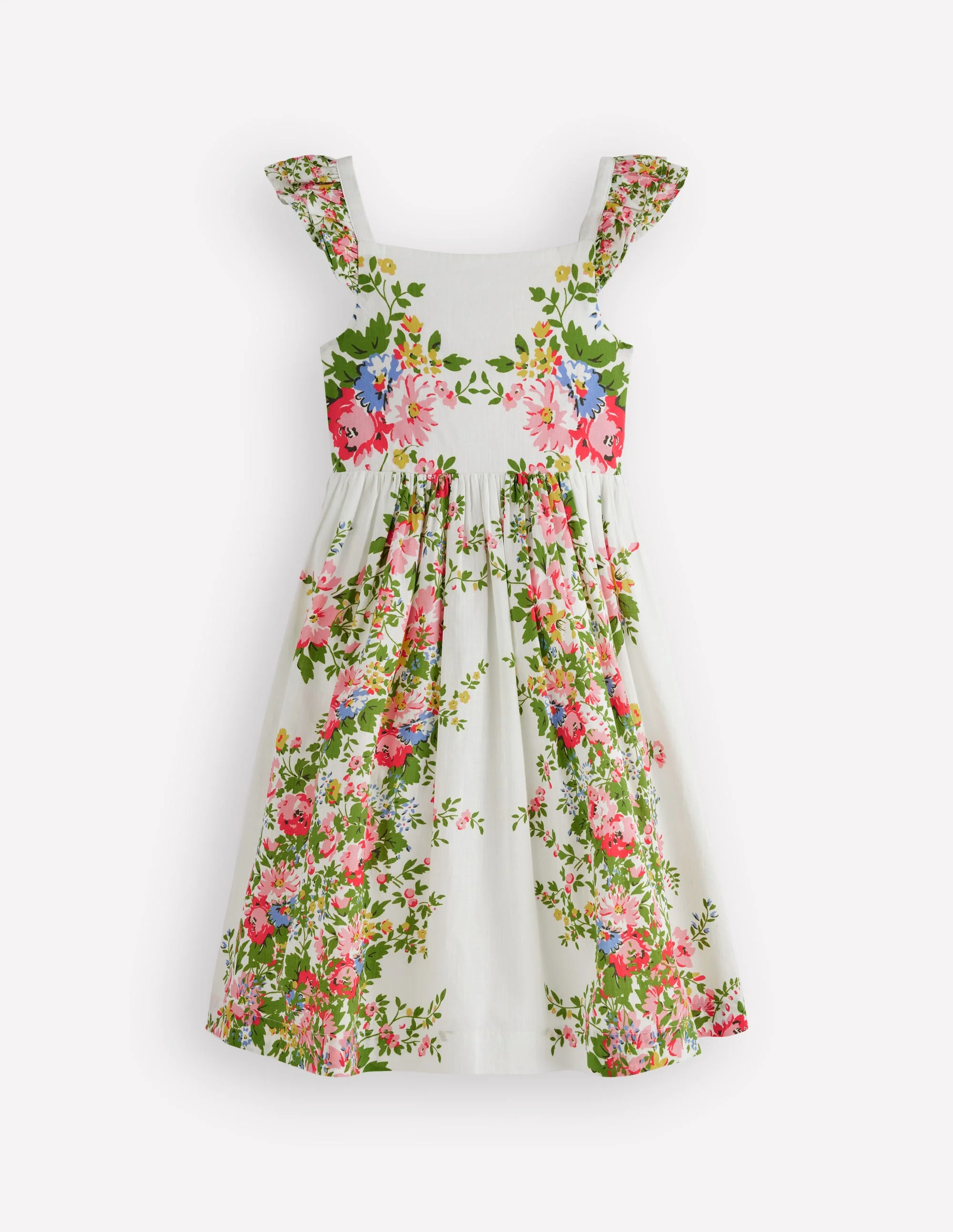 Annalisa Twirly Sundress-Soft Ivory Floral - Image 2
