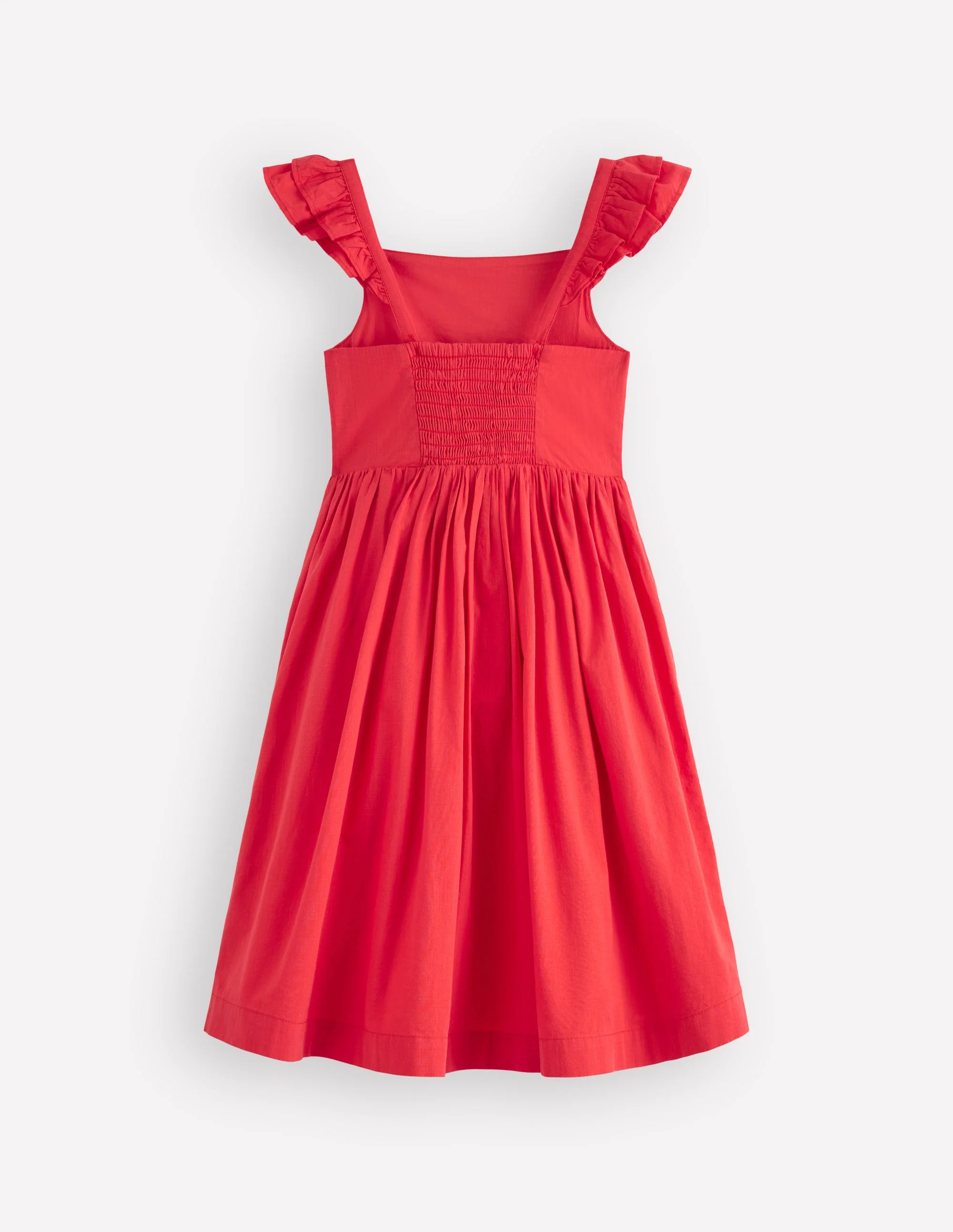 Annalisa Twirly Sundress-Spicy Red Embroidery - Image 3
