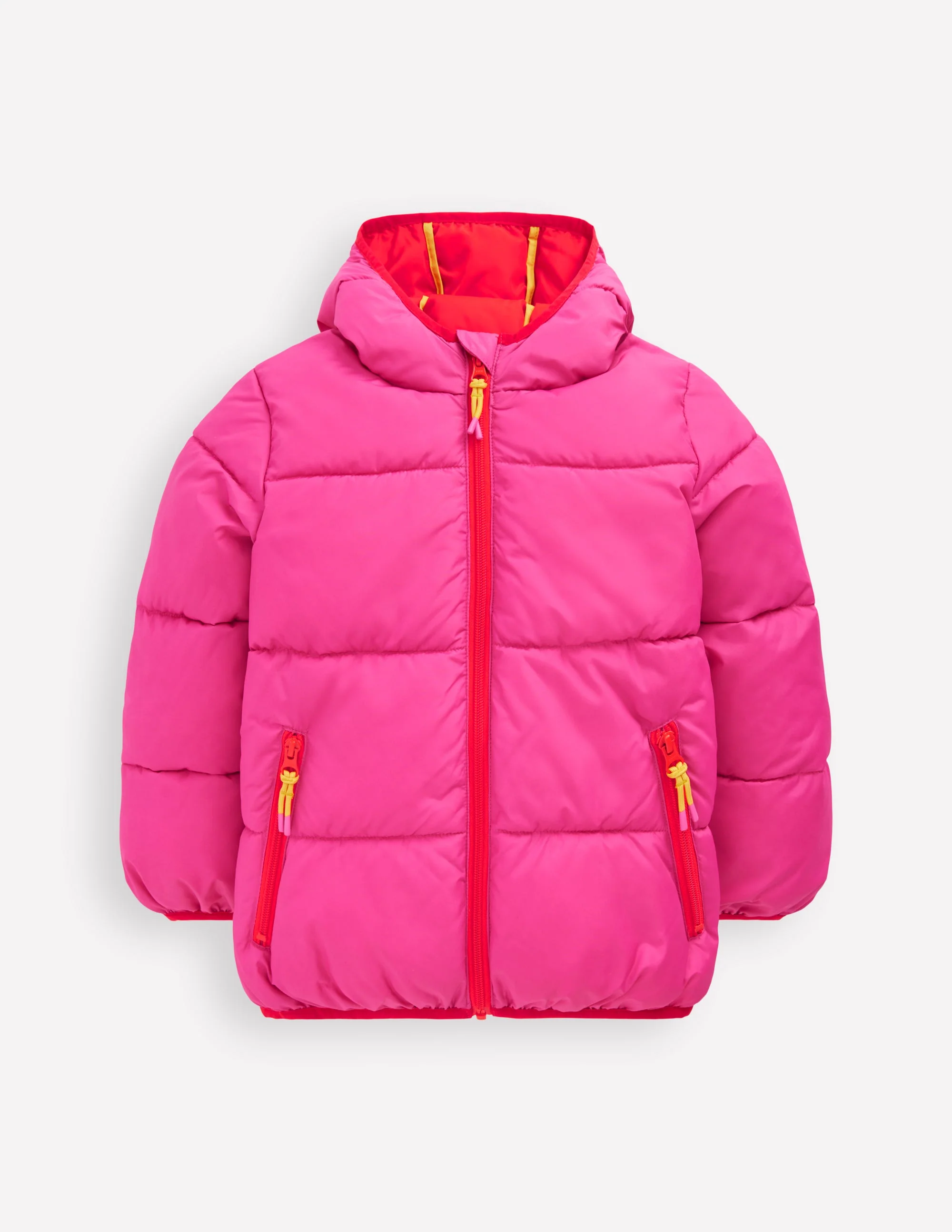 Applique Padded Coat-Pink Sun Wave