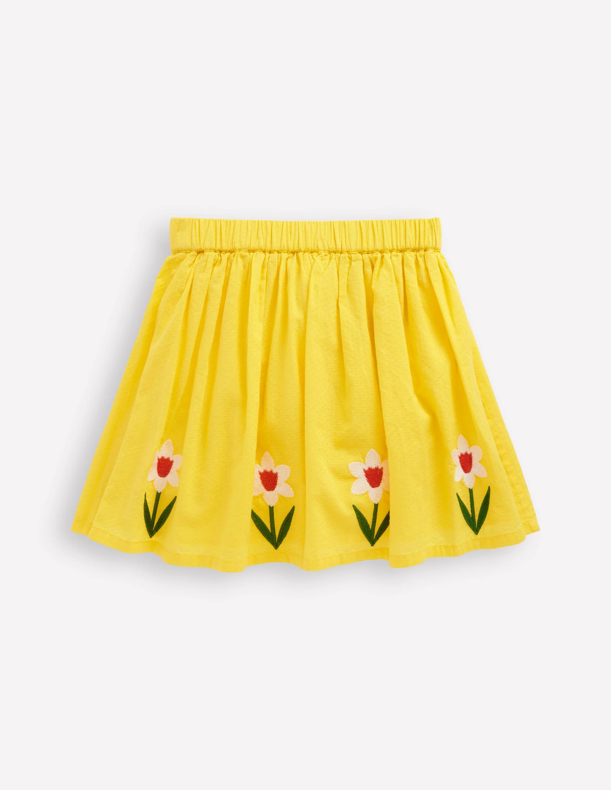 Appliqué Skirt-Tropical Yellow Flowers - Image 2