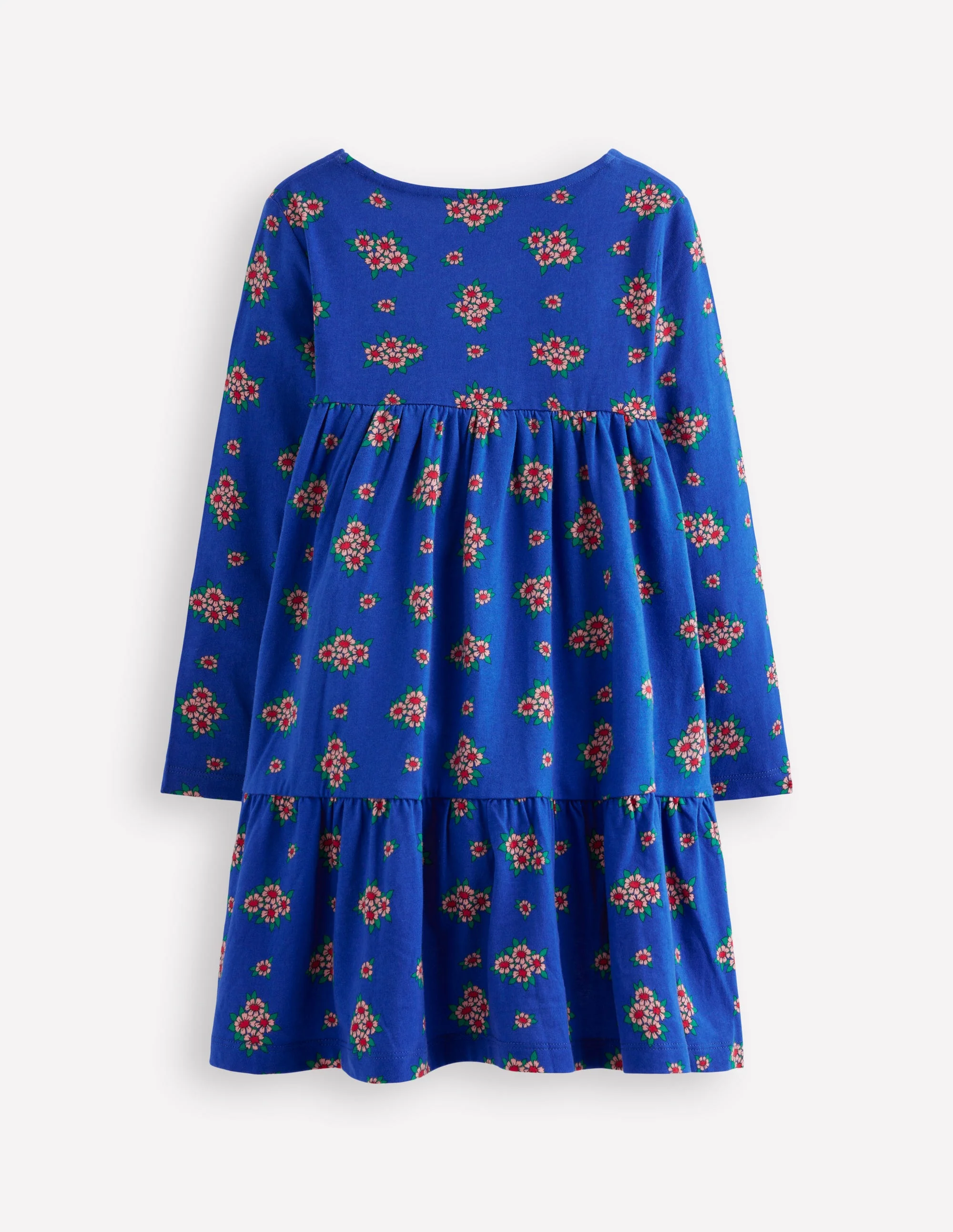 Ariel Long Sleeve Twirly Dress-Blue Flowerbunch - Image 2
