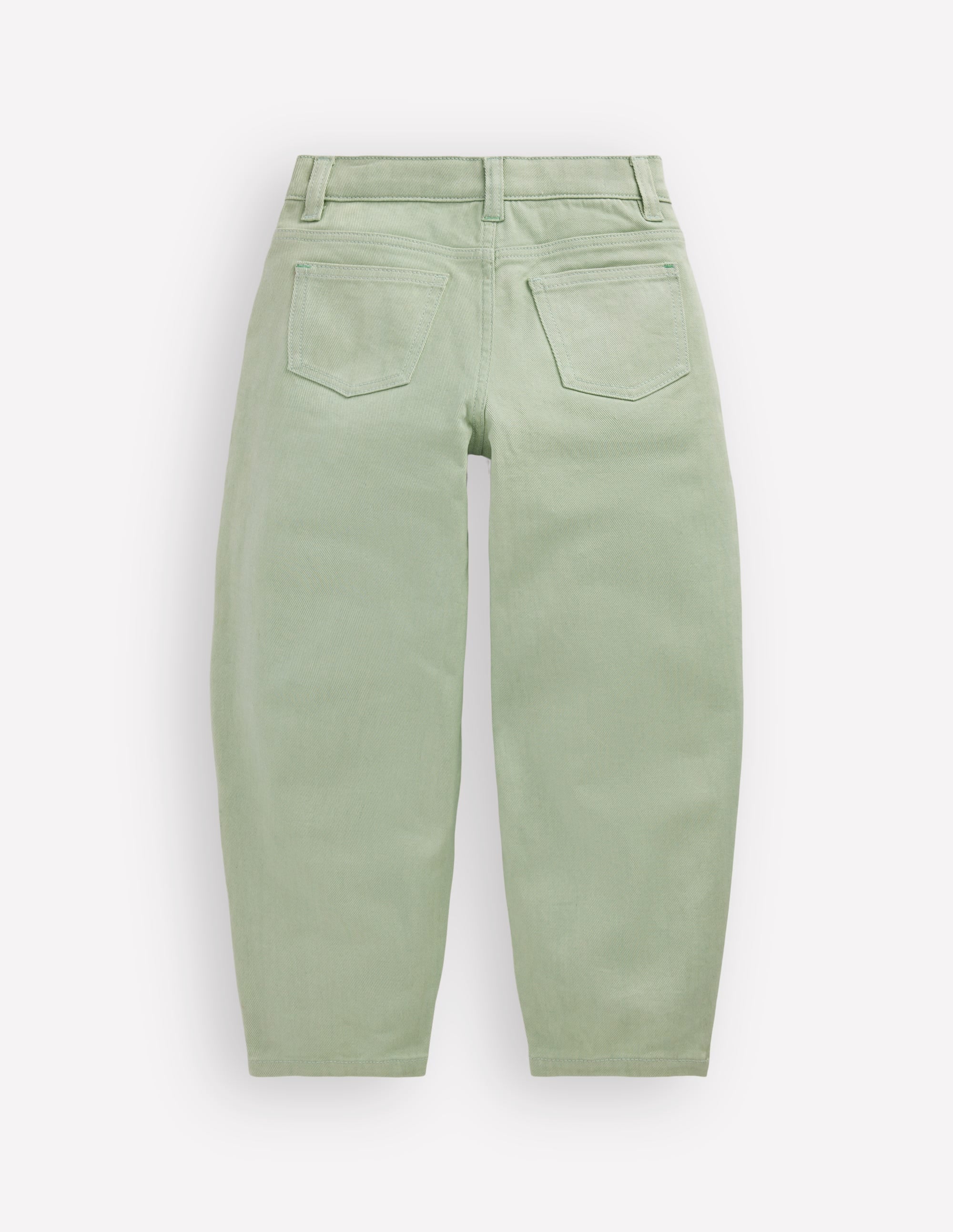 Barrel Leg Jeans-Pale Green - Image 2