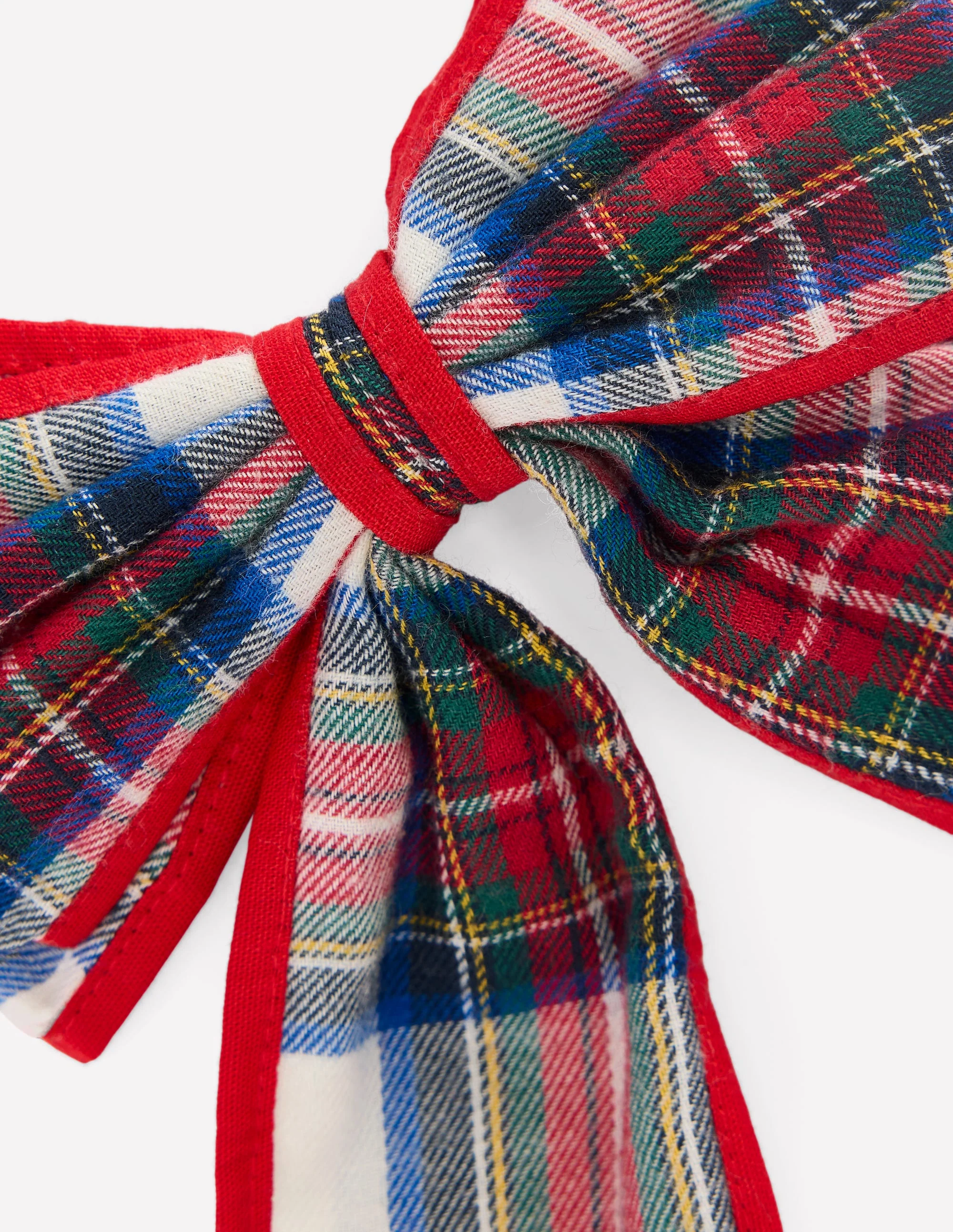 Big Bow Clip-Ivory Check - Image 2