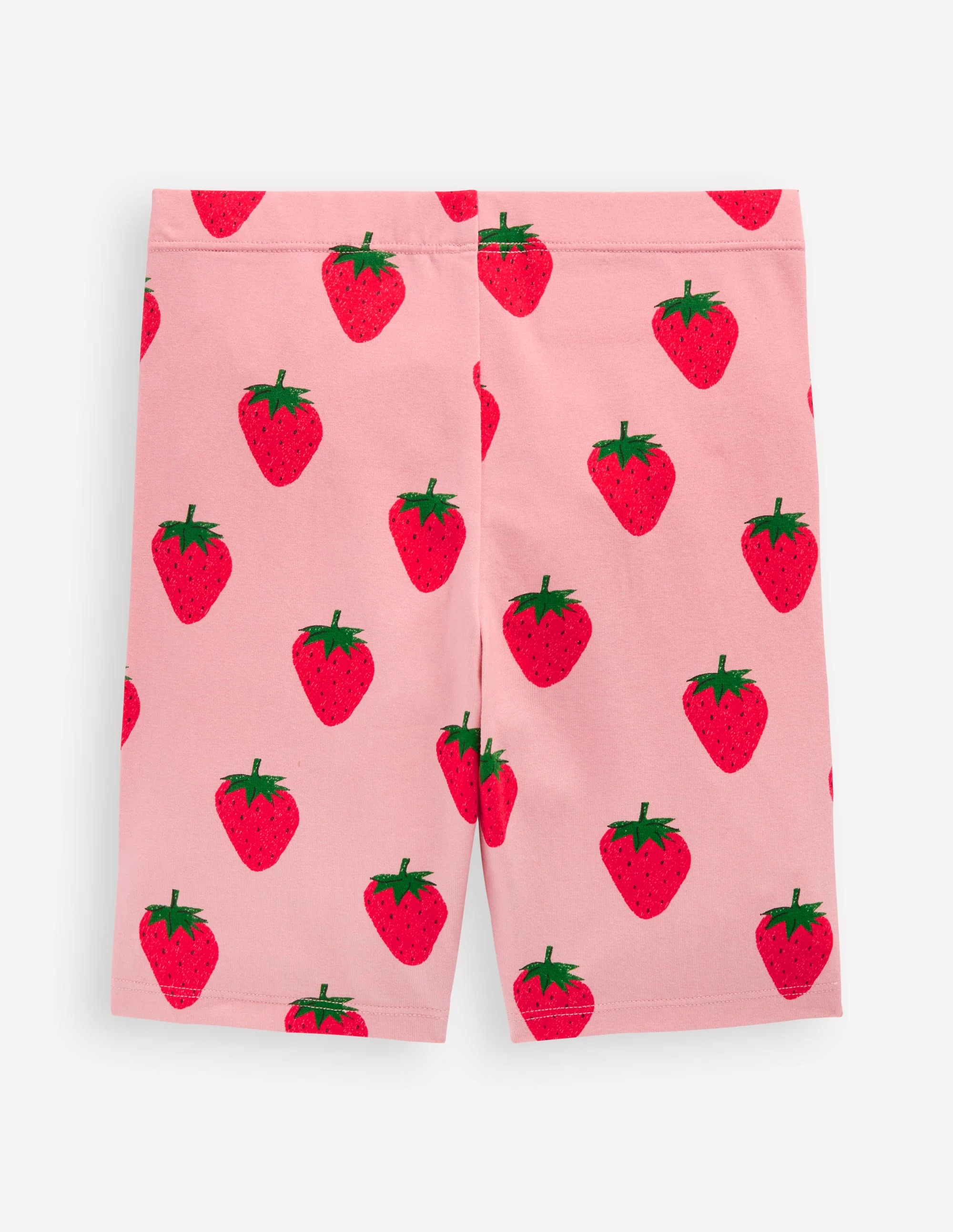 Biker Shorts-Pink Strawberries - Image 2
