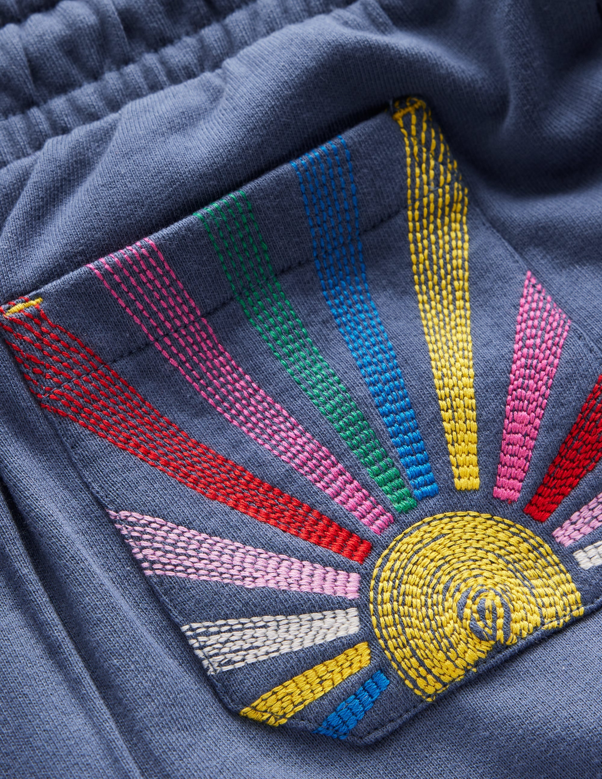Bobbie Appliqué Sweatpants-Vintage Indigo Sun - Image 3