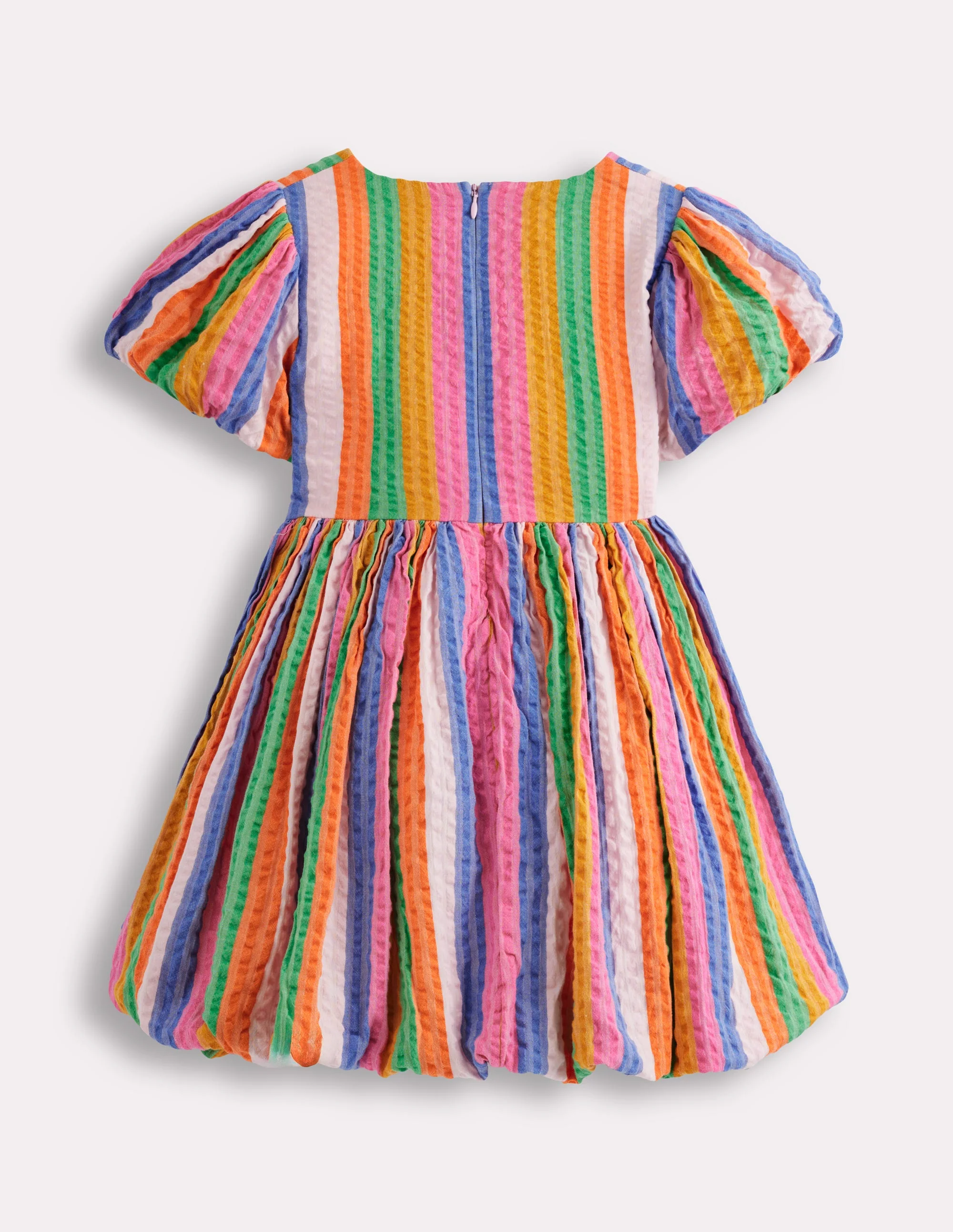 Bubble Hem Dress-Multi Stripe - Image 2