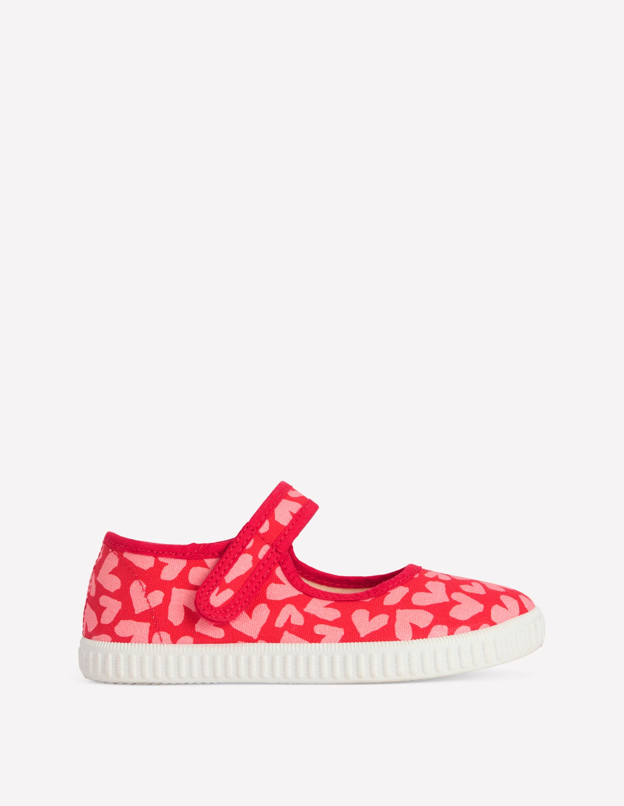 Canvas Mary Janes-Hearts