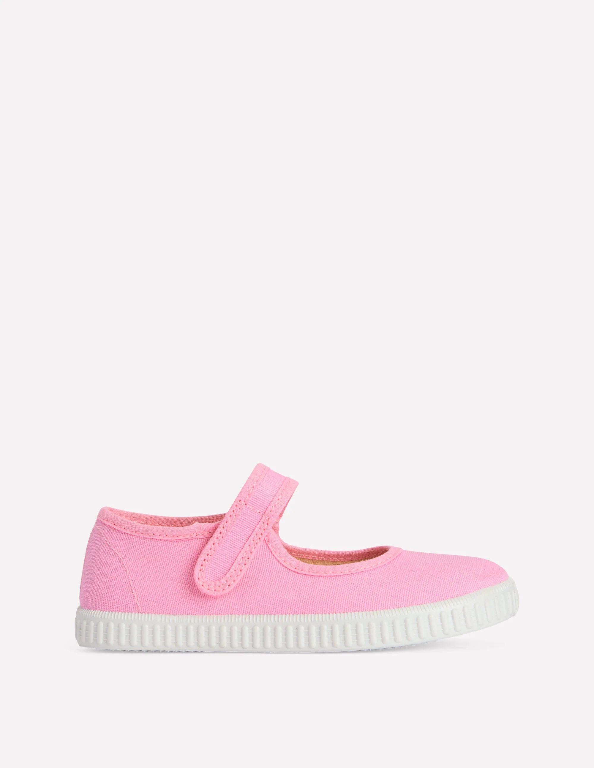 Canvas Mary Janes-Pink