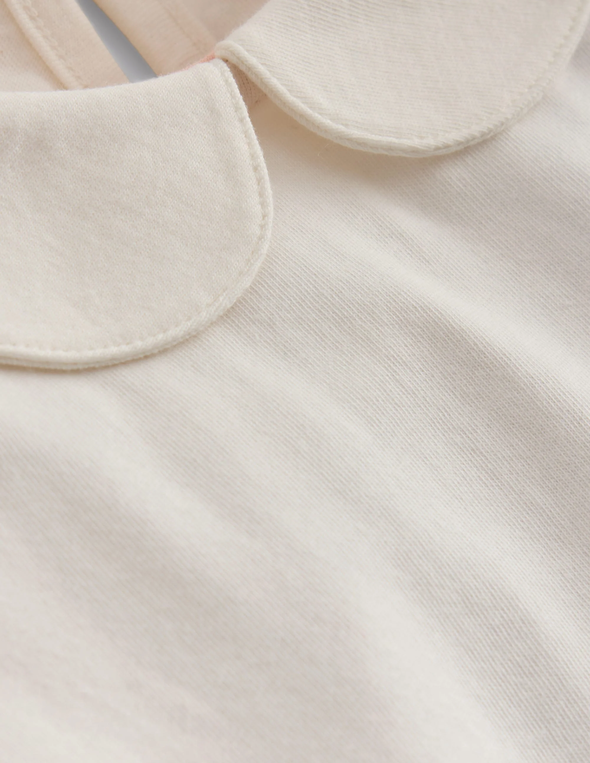 Collared Jersey Top-Soft Ivory - Image 3
