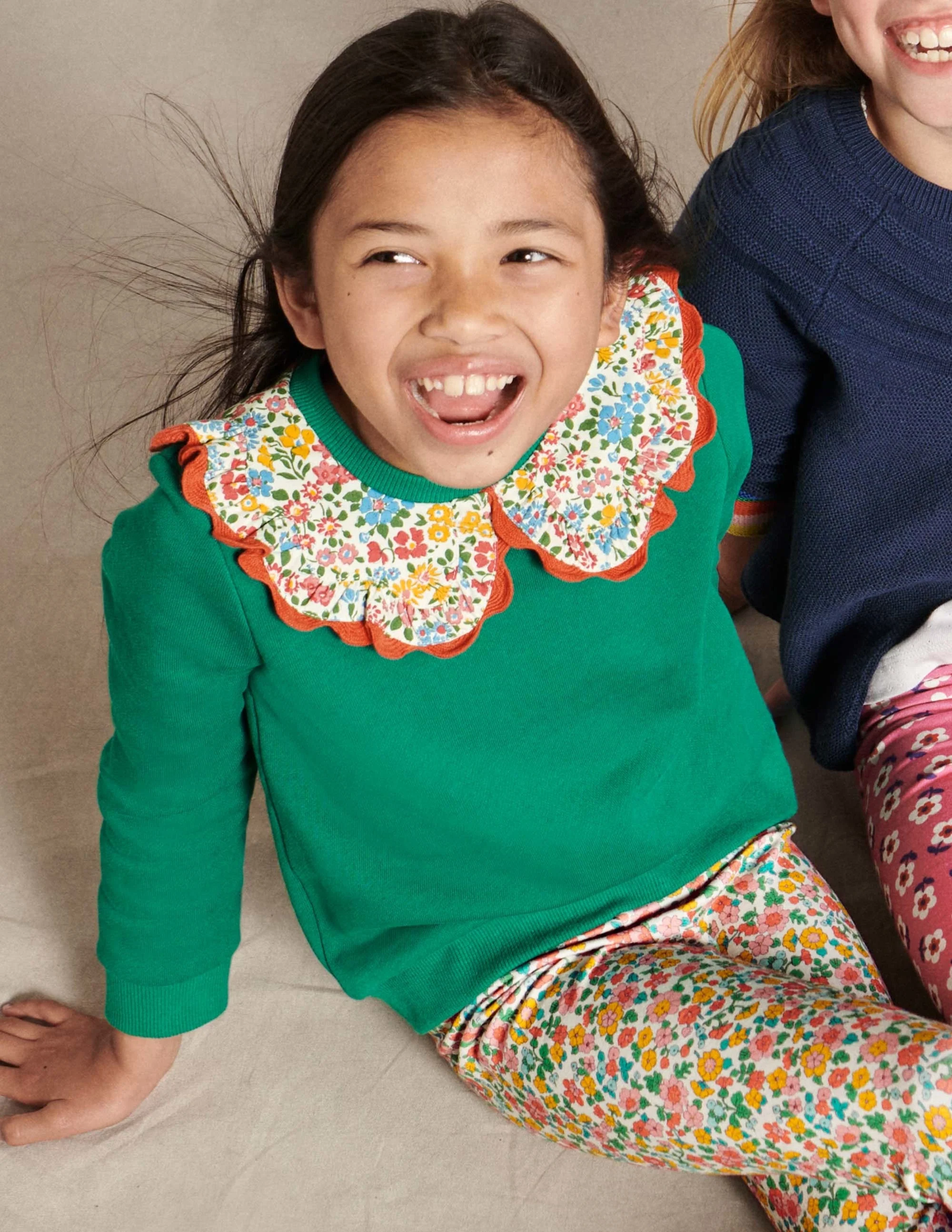 Collared Sweatshirt-Shady Glade Green - Image 4