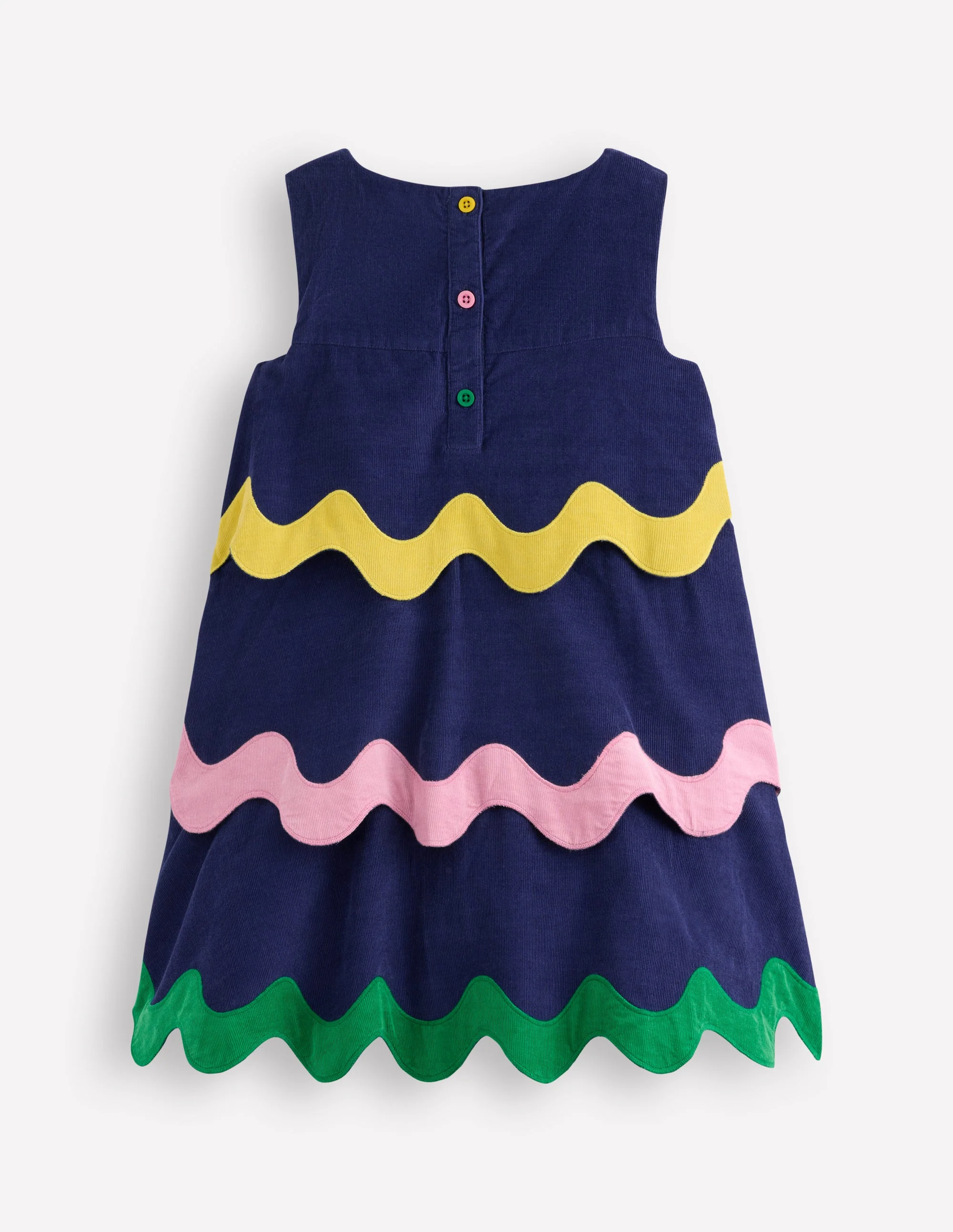 Corduroy Pencil Dress-Sapphire Blue - Image 2