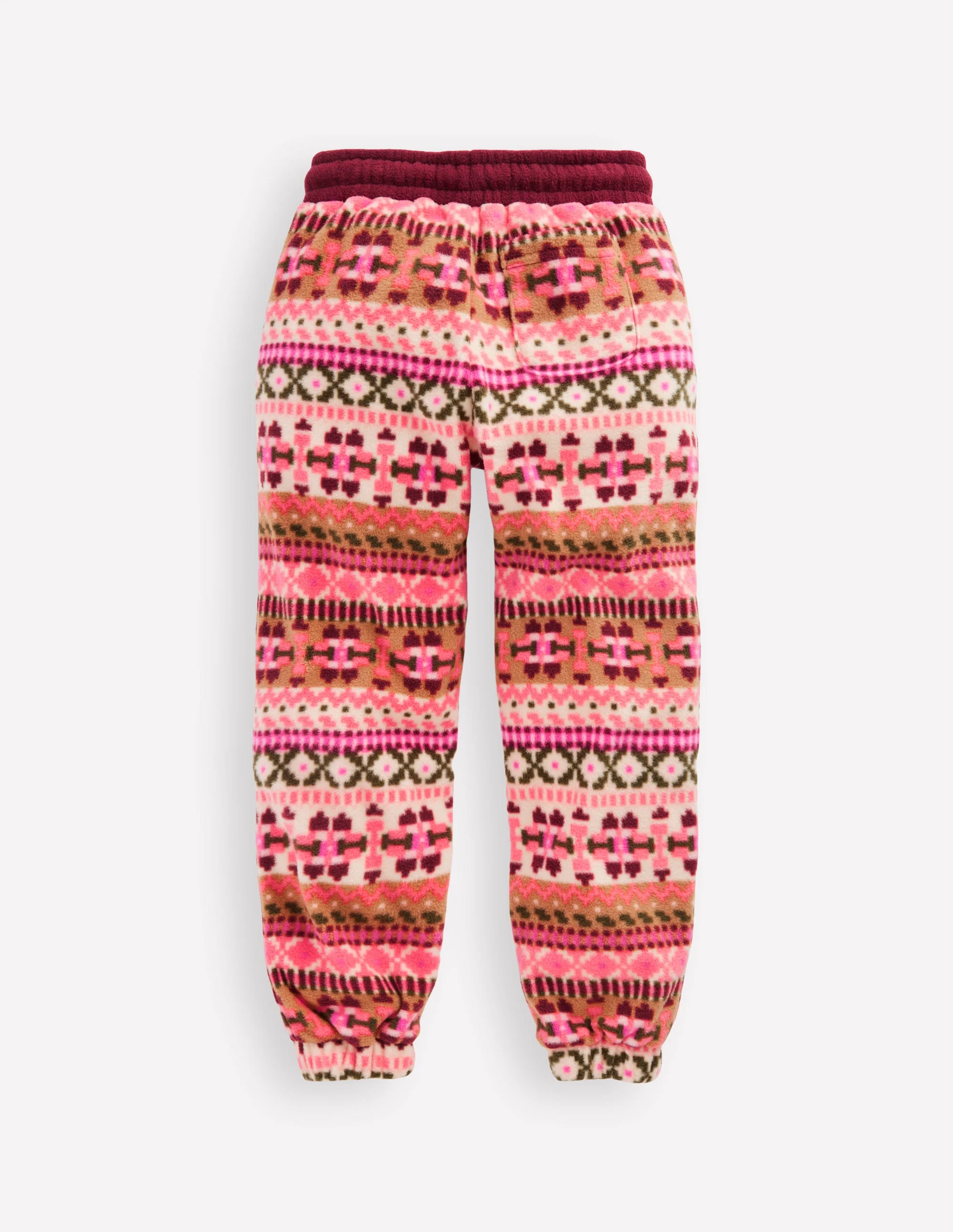 Cosy Geometric Sweatpants-Pink Aztec Geo - Image 2