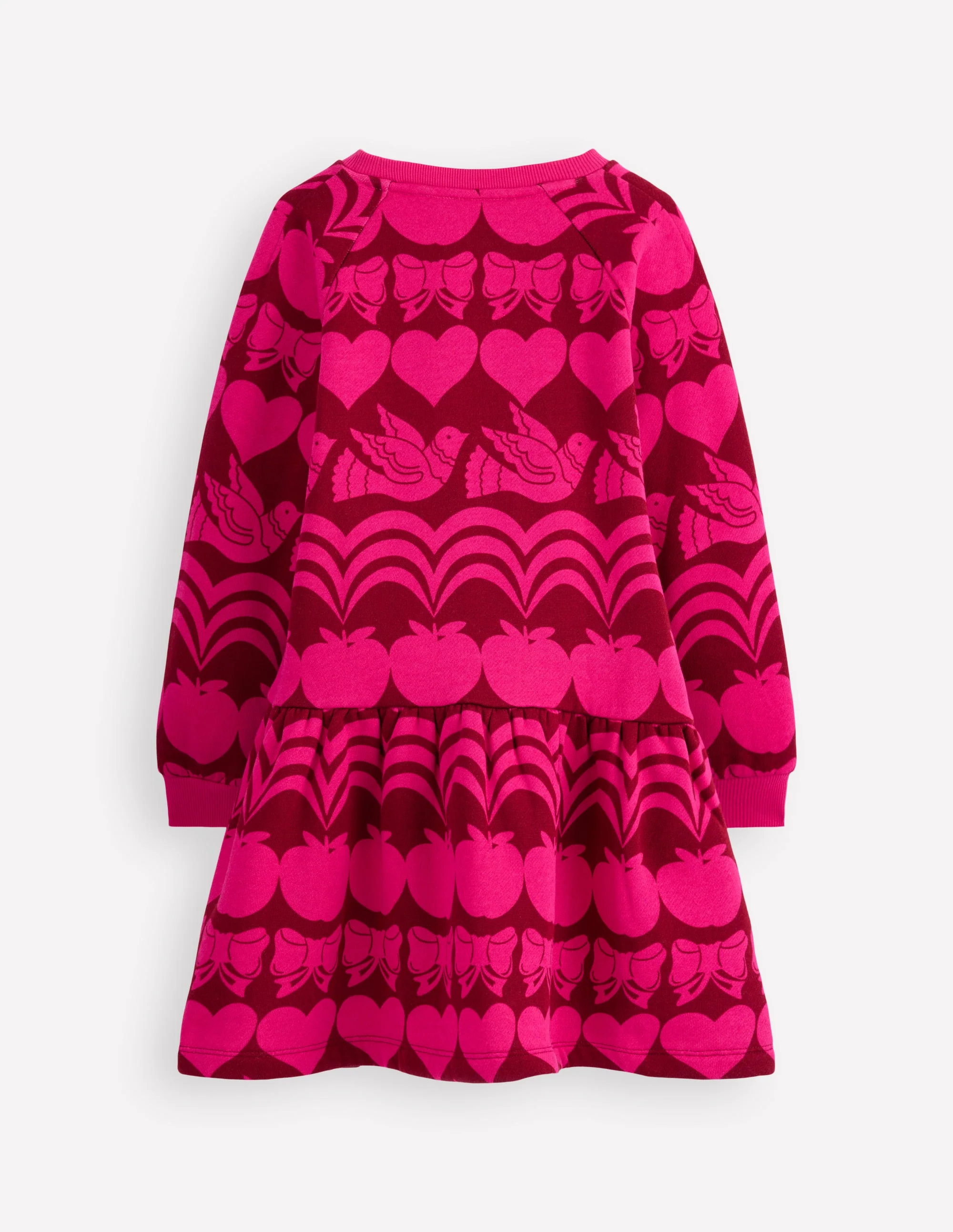 Cosy Sweatshirt Dress-Red Liquorice Festive Fun - Image 2