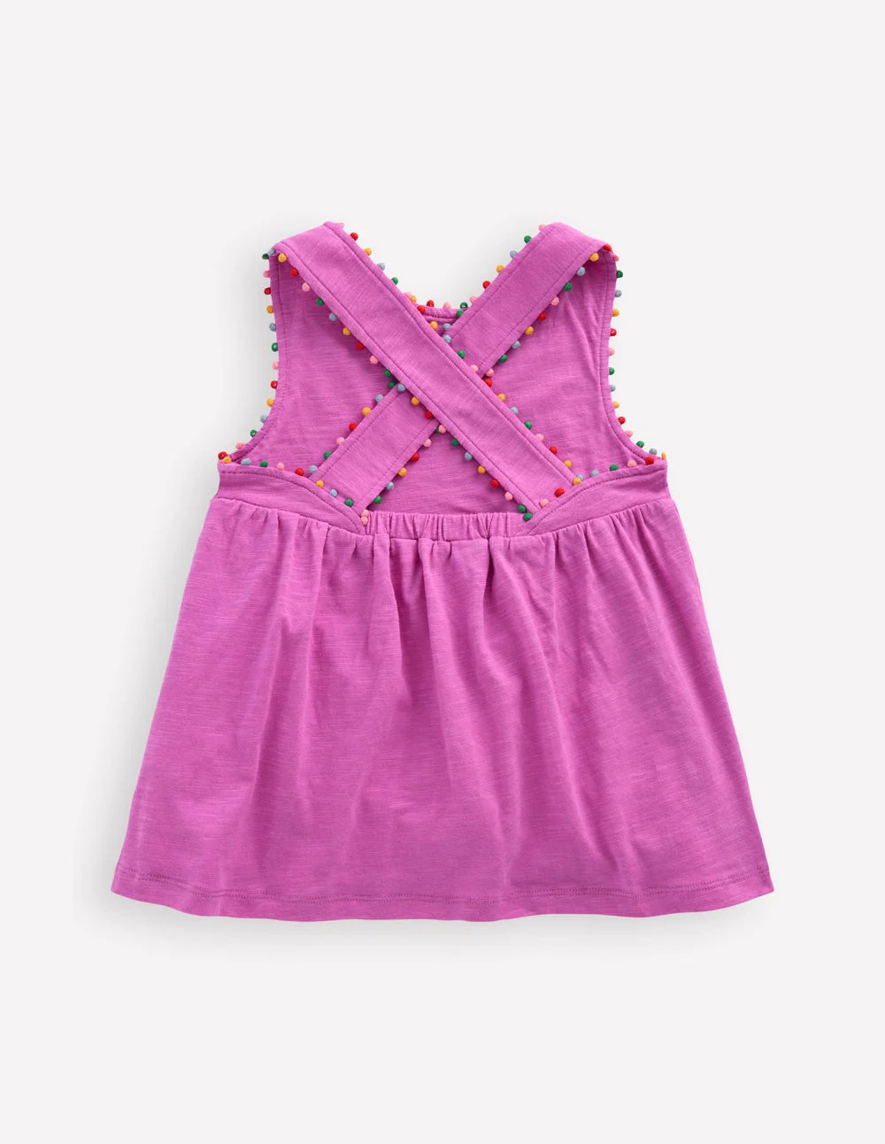 Cross-back Pom Top-Foxglove Purple - Image 2