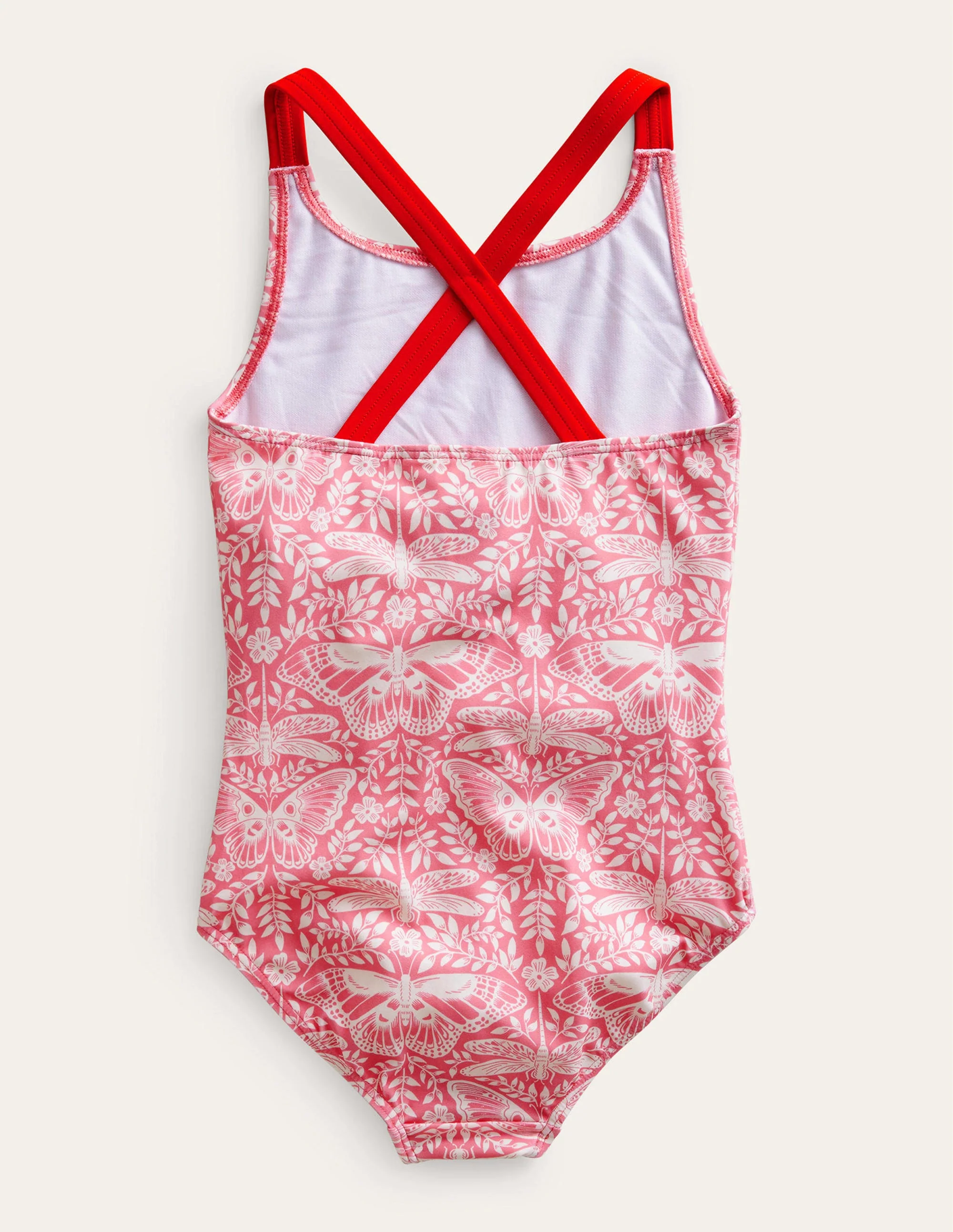 Cross-back Printed Swimsuit-Carousel Butterfly Toile - Image 2