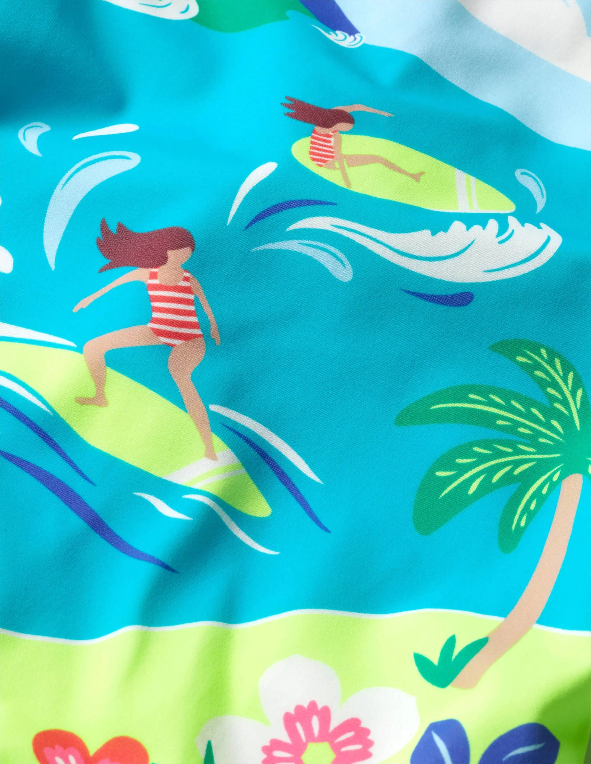 Cross-back Swimsuit-Aqua Jade Island Adventure - Image 3
