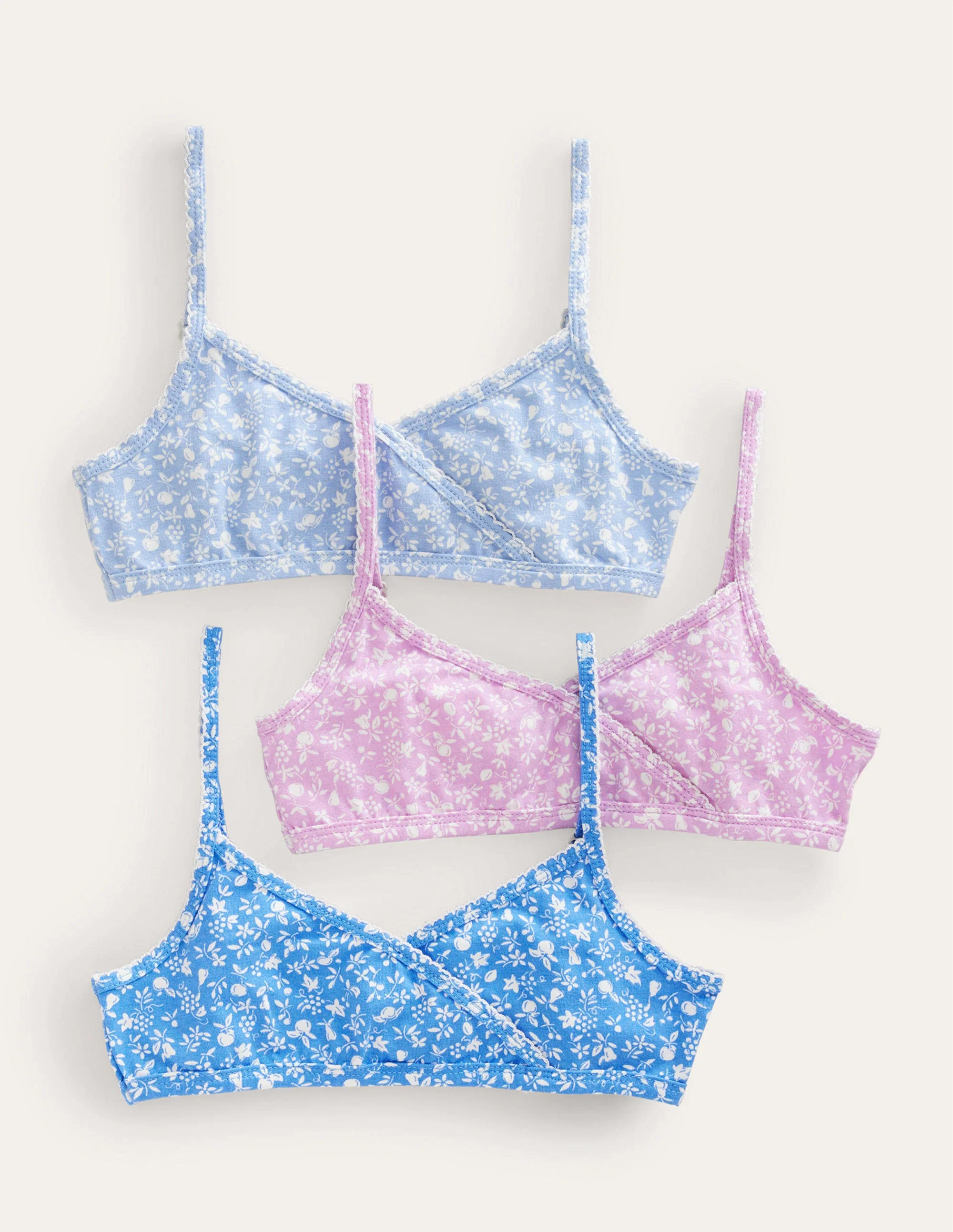 Crossover Training Bra 3 Pack-Orchid Floral
