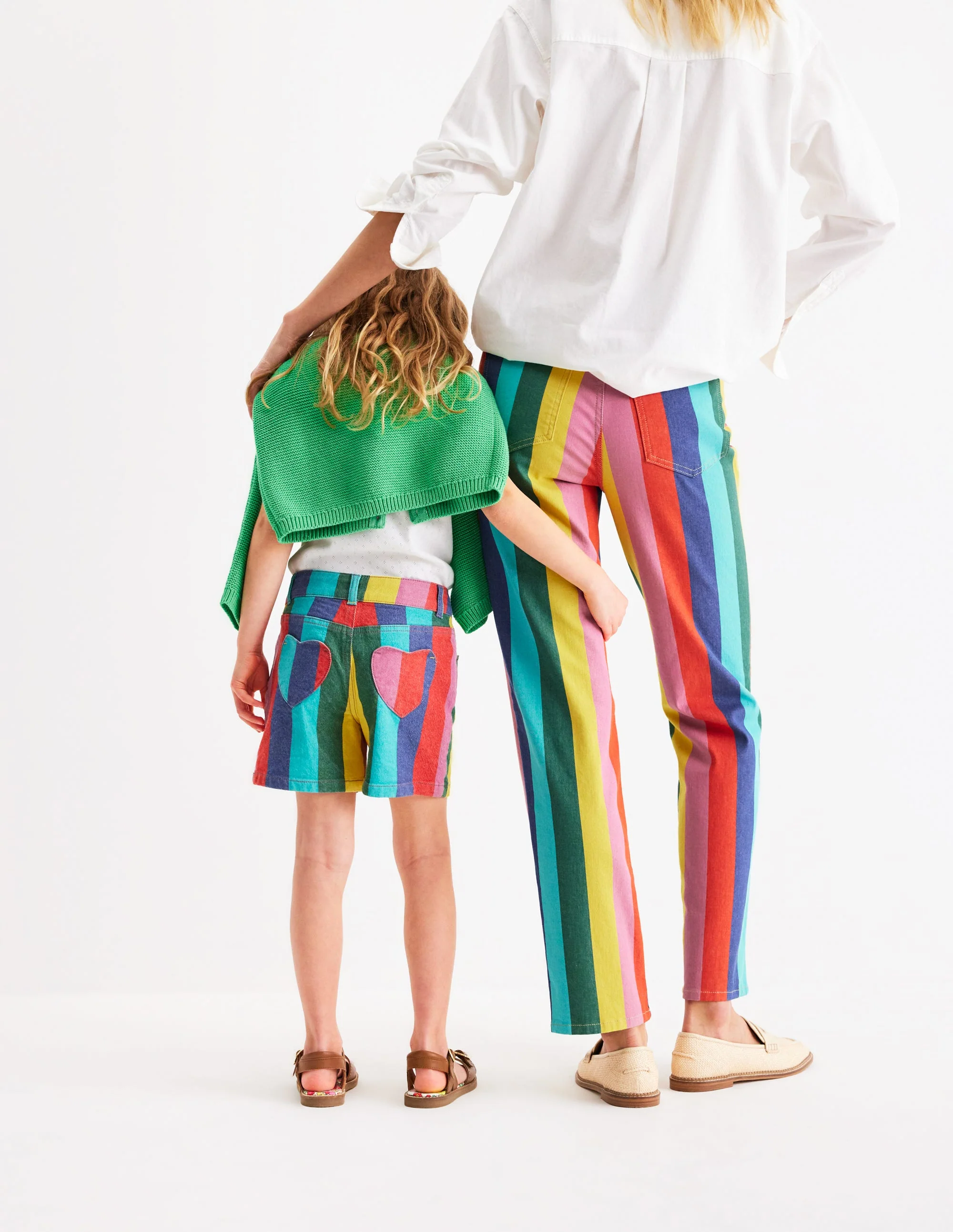 Denim Shorts-Multi Stripe - Image 4