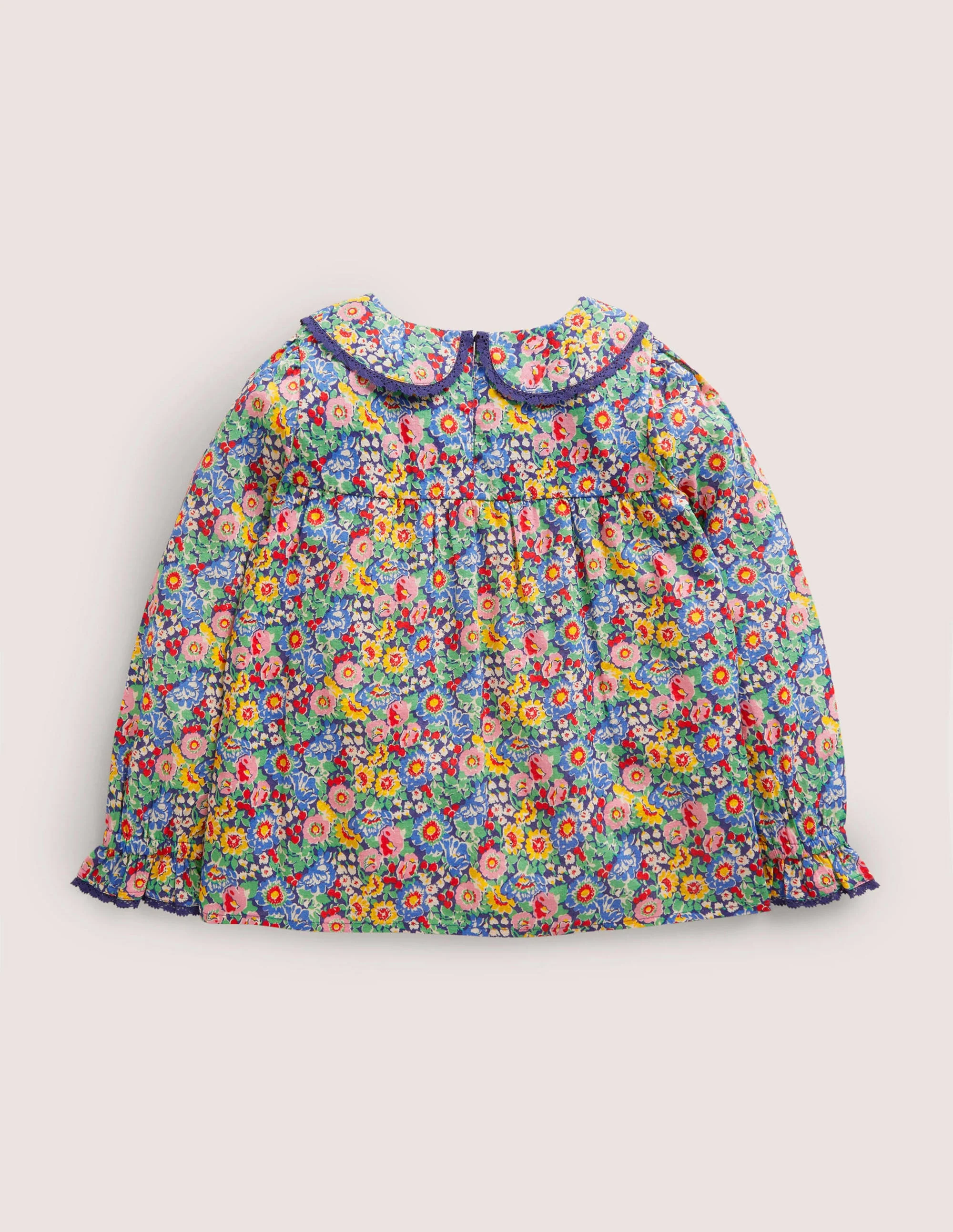 Detailed Collar Woven Top-Multi Floral - Image 2
