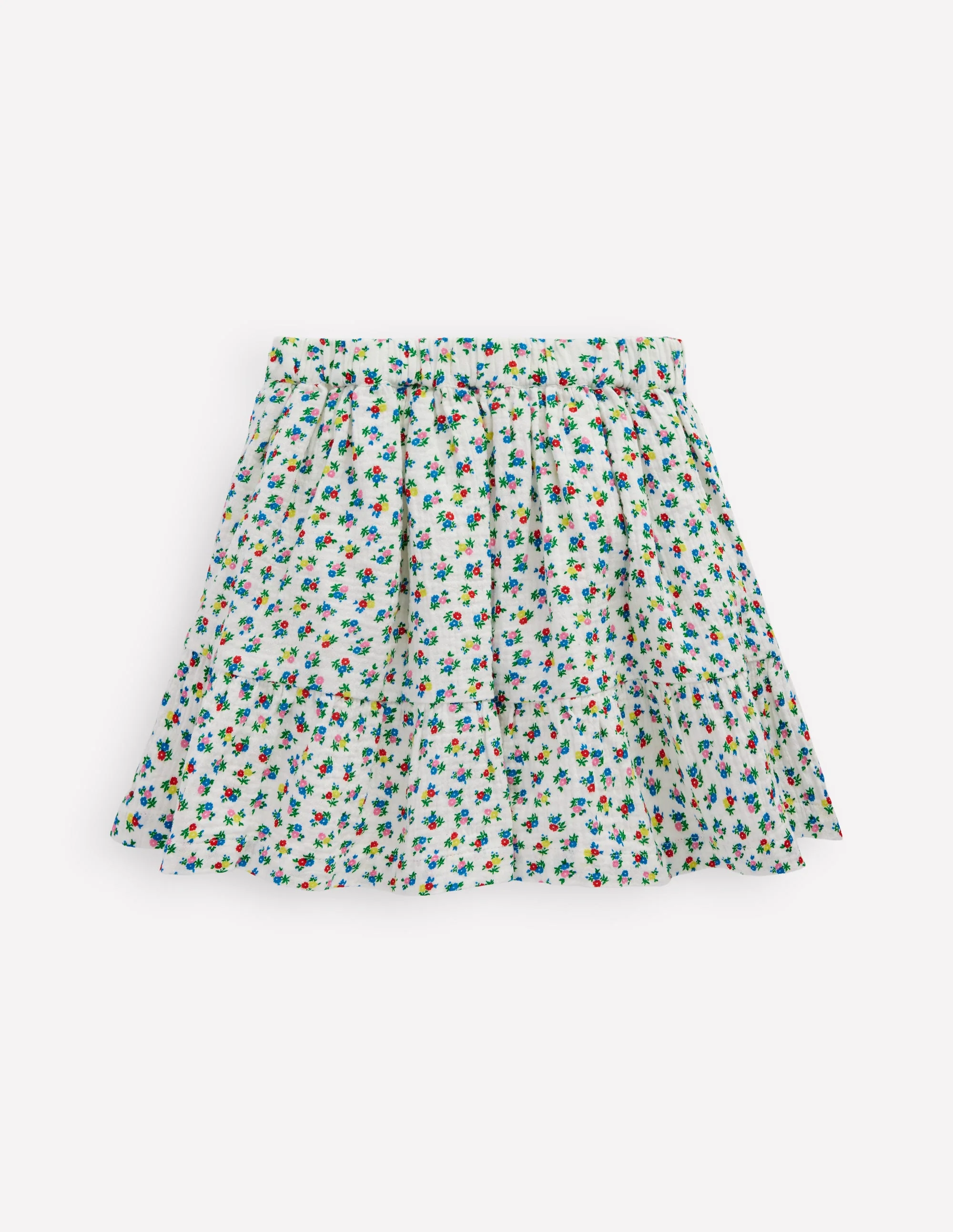 Double Cloth Printed Skirt-Soft Ivory Ditsy Floral - Image 2