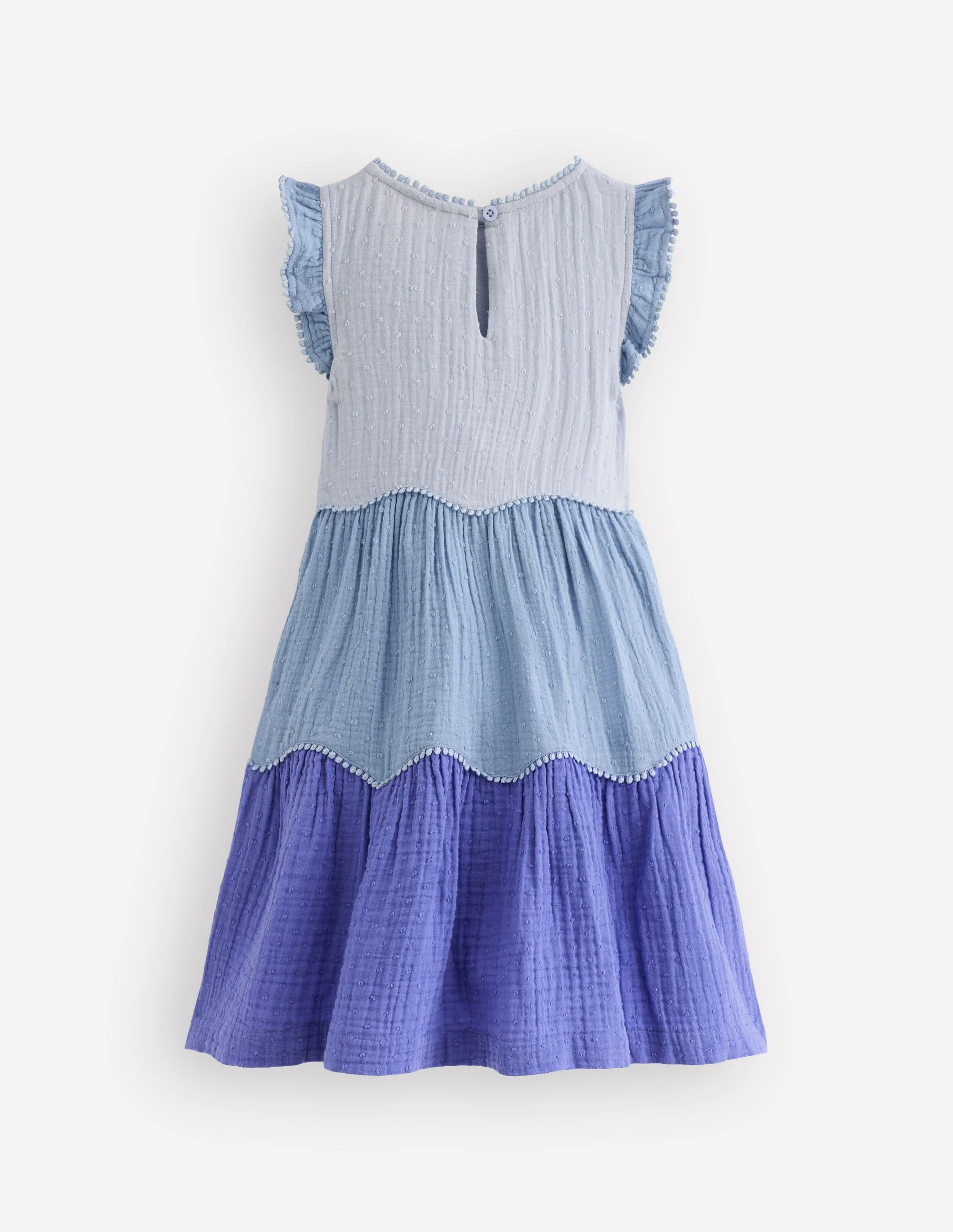 Double Cloth Twirly Dress-Forget Me Not Blue - Image 2