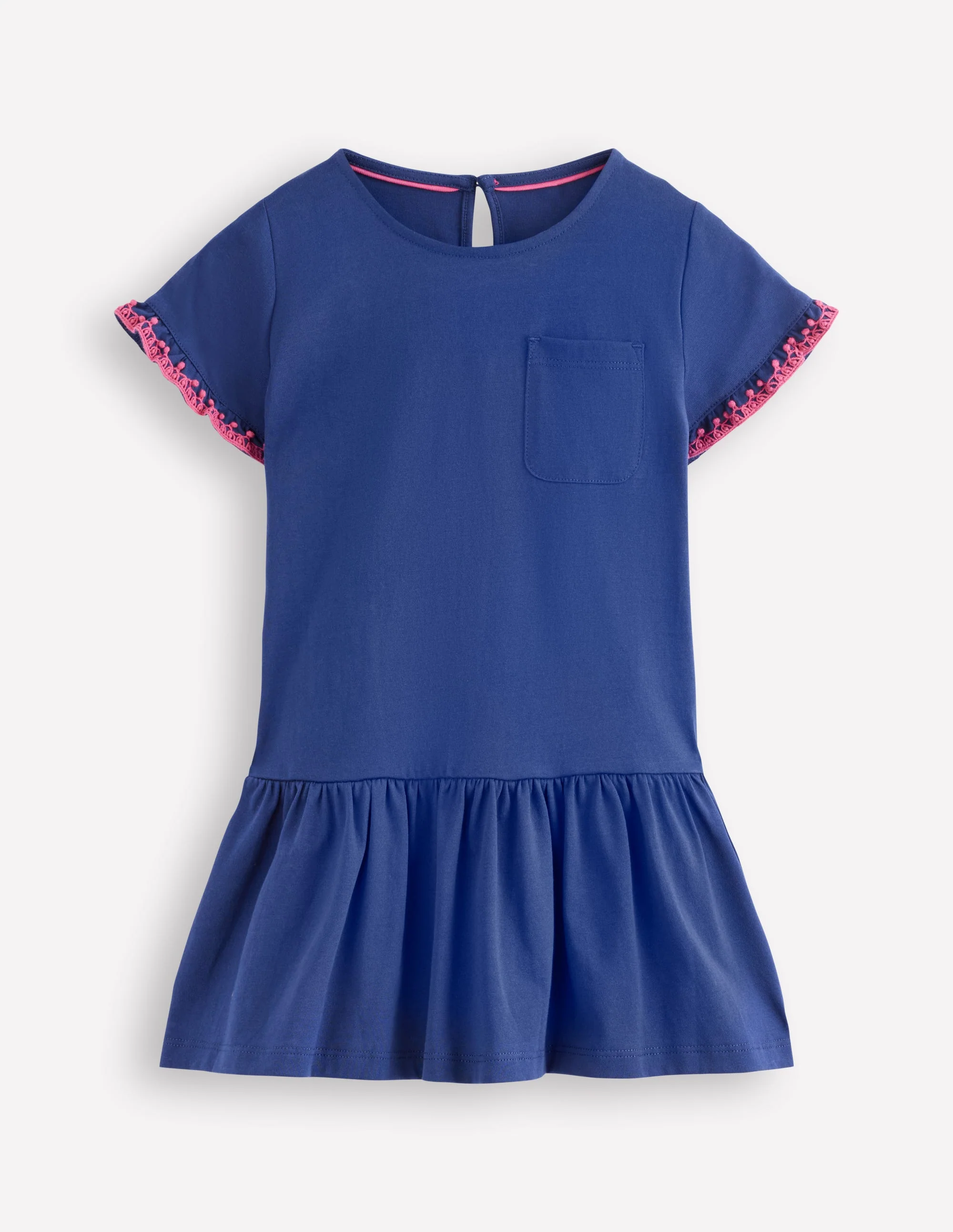 Dropped Sleeve Tunic-Navy