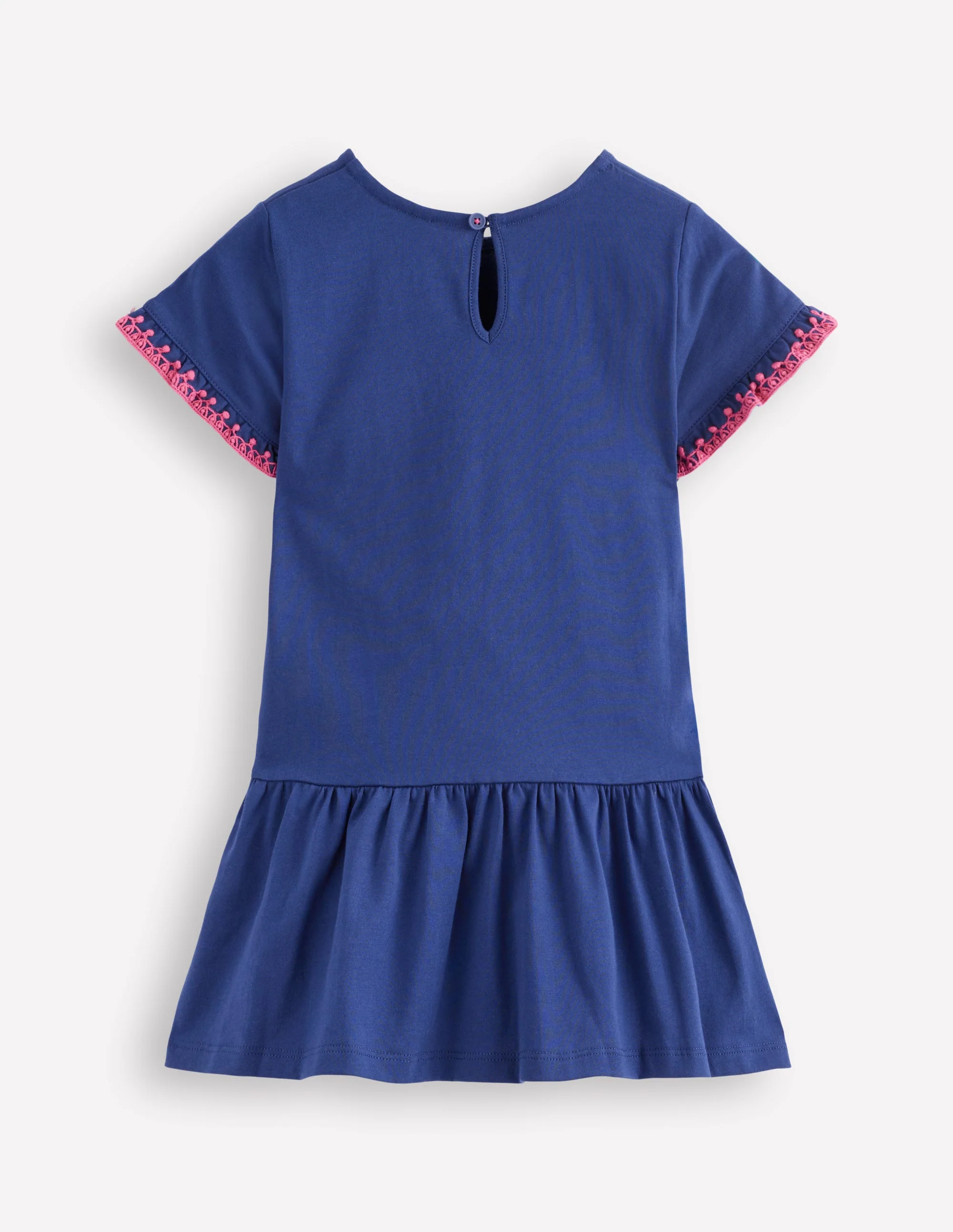 Dropped Sleeve Tunic-Navy - Image 2