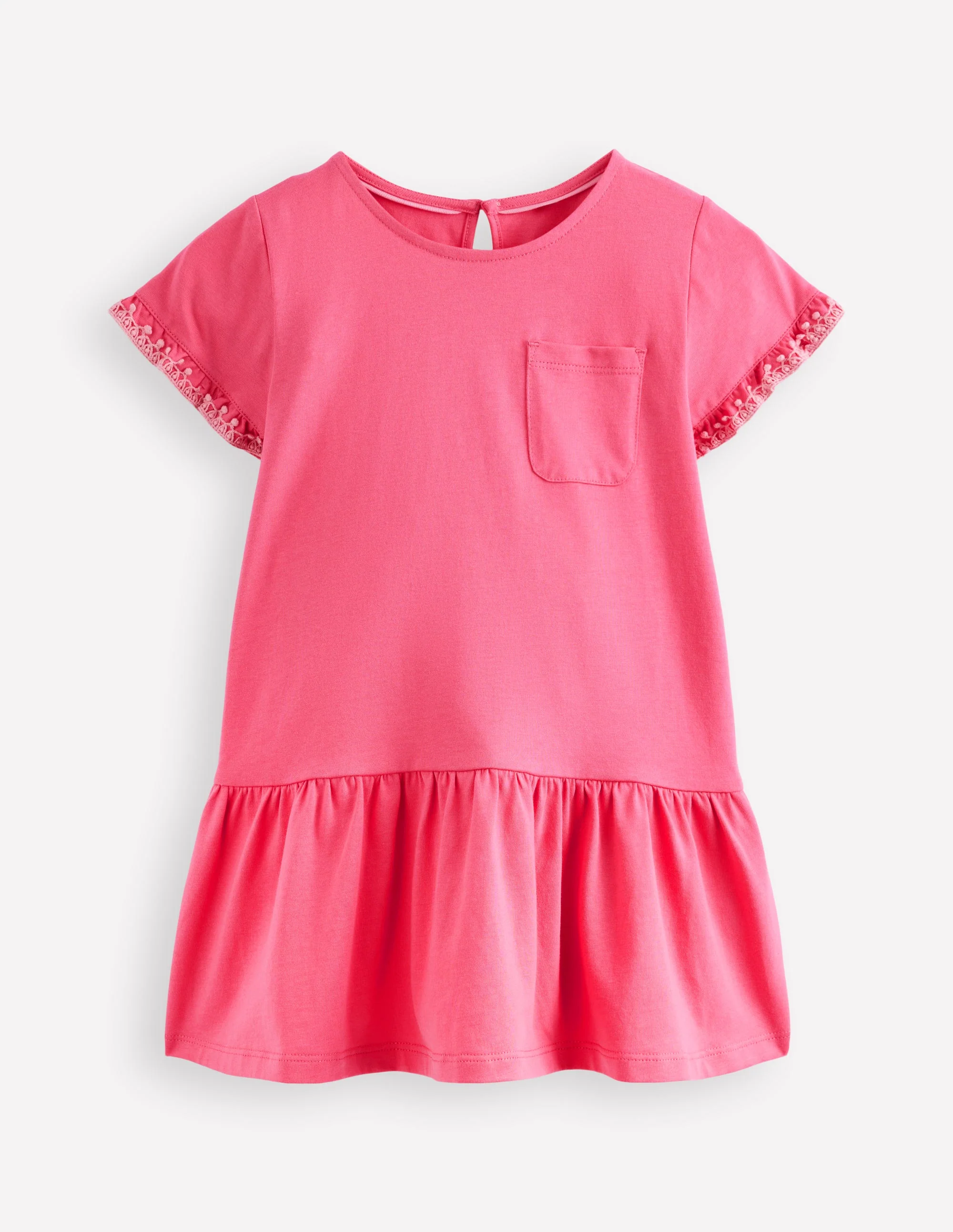 Dropped Sleeve Tunic-Pink